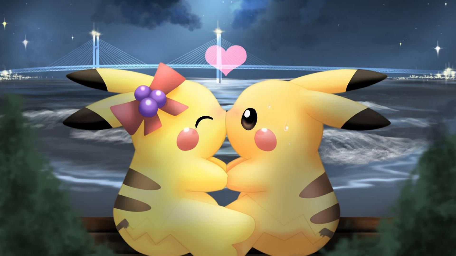Baixe gratuitamente a imagem Anime, Amor, Pokémon, Bonitinho, Pikachu na área de trabalho do seu PC
