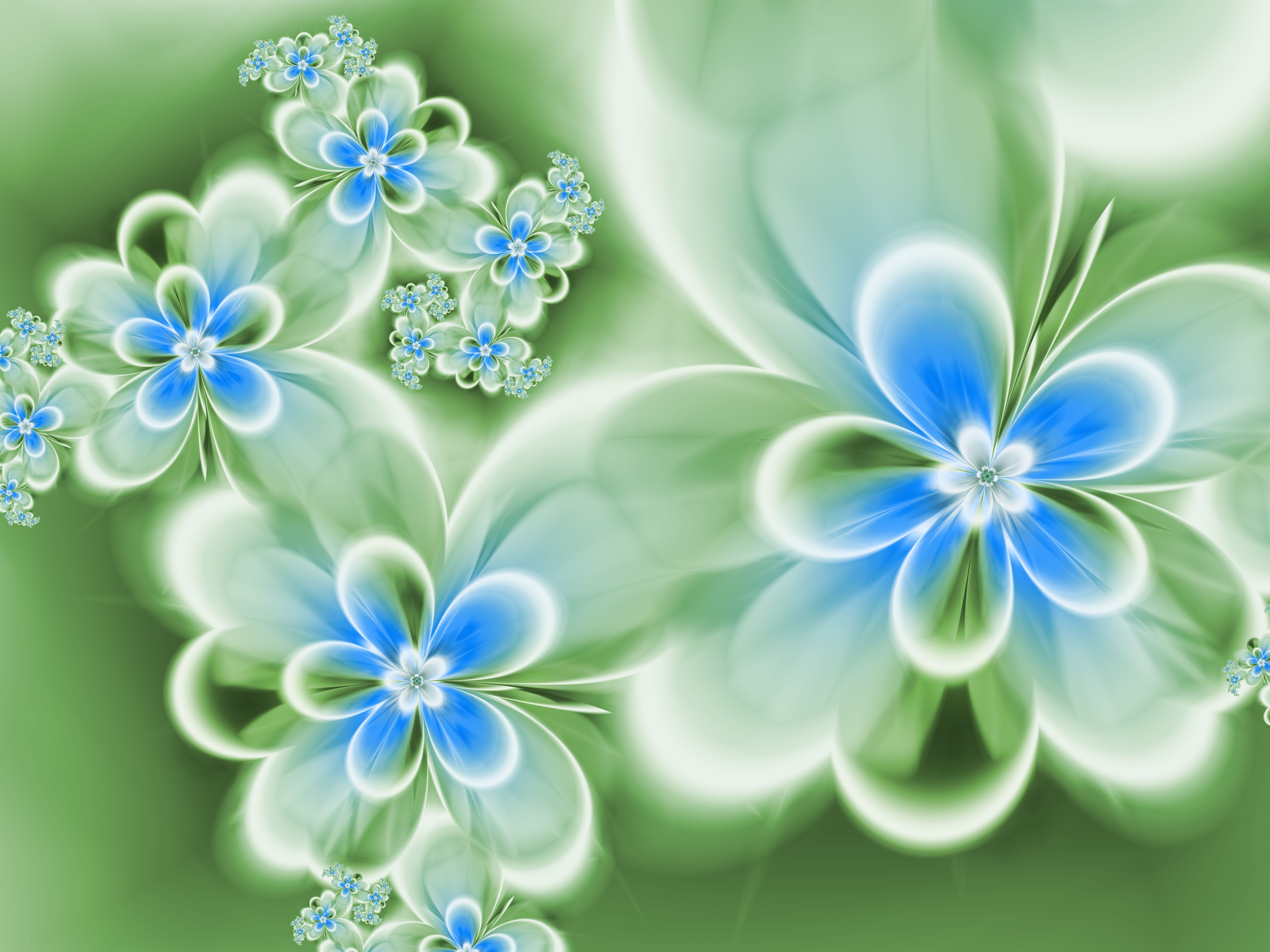 PCデスクトップにフラワーズ, 花, 青い, 芸術的, デザイン画像を無料でダウンロード