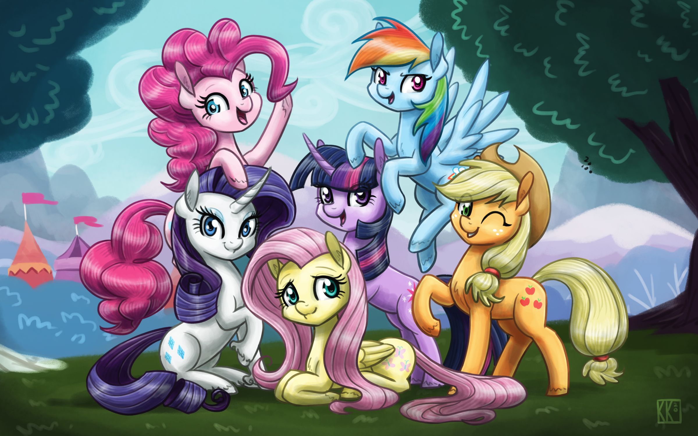 Laden Sie das Mein Kleines Pony, Pinkie Pie, Fernsehserien, Twilight Sparkle, My Little Pony Freundschaft Ist Magie, Applejack (Mein Kleines Pony), Rainbow Dash, Fluttershy (Mein Kleines Pony), Rarität (Mein Kleines Pony)-Bild kostenlos auf Ihren PC-Desktop herunter