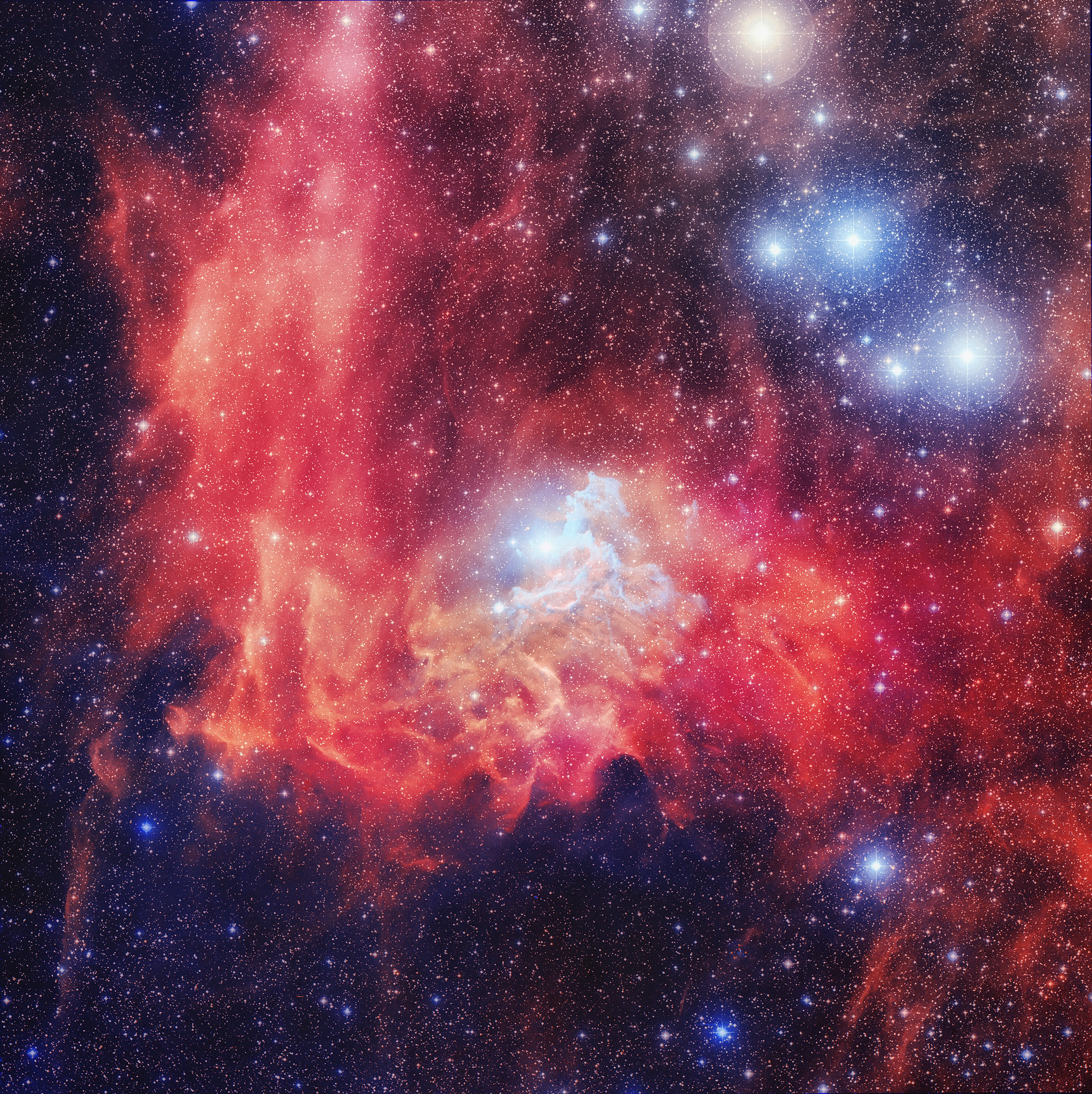 Download mobile wallpaper Stars, Nebula, Galaxy, Universe for free.