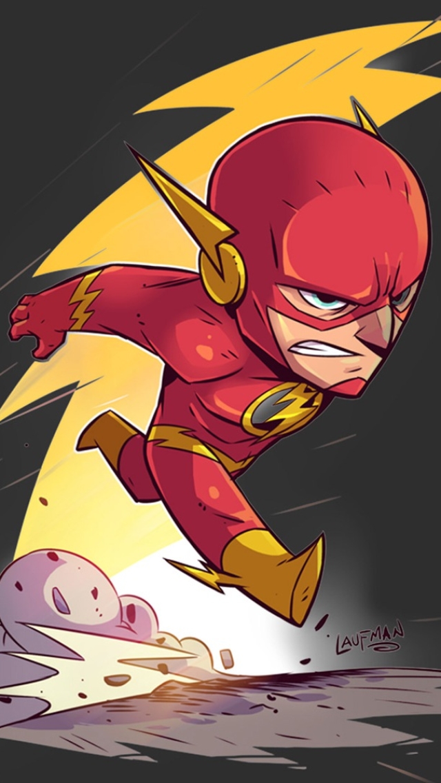 Descarga gratuita de fondo de pantalla para móvil de Destello, Historietas, Dc Comics, Chibi, The Flash.