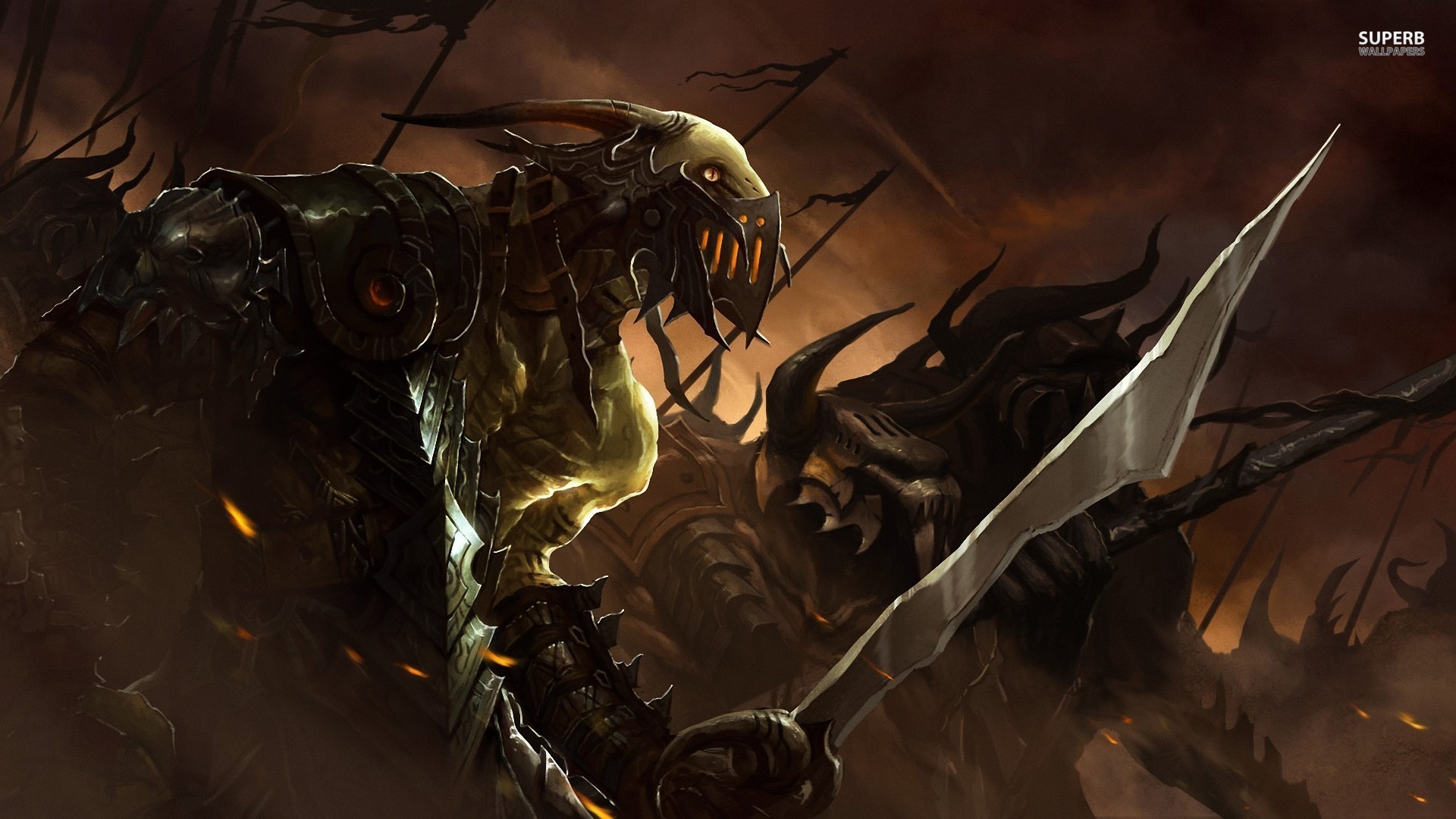 Free download wallpaper Dark, Warrior on your PC desktop