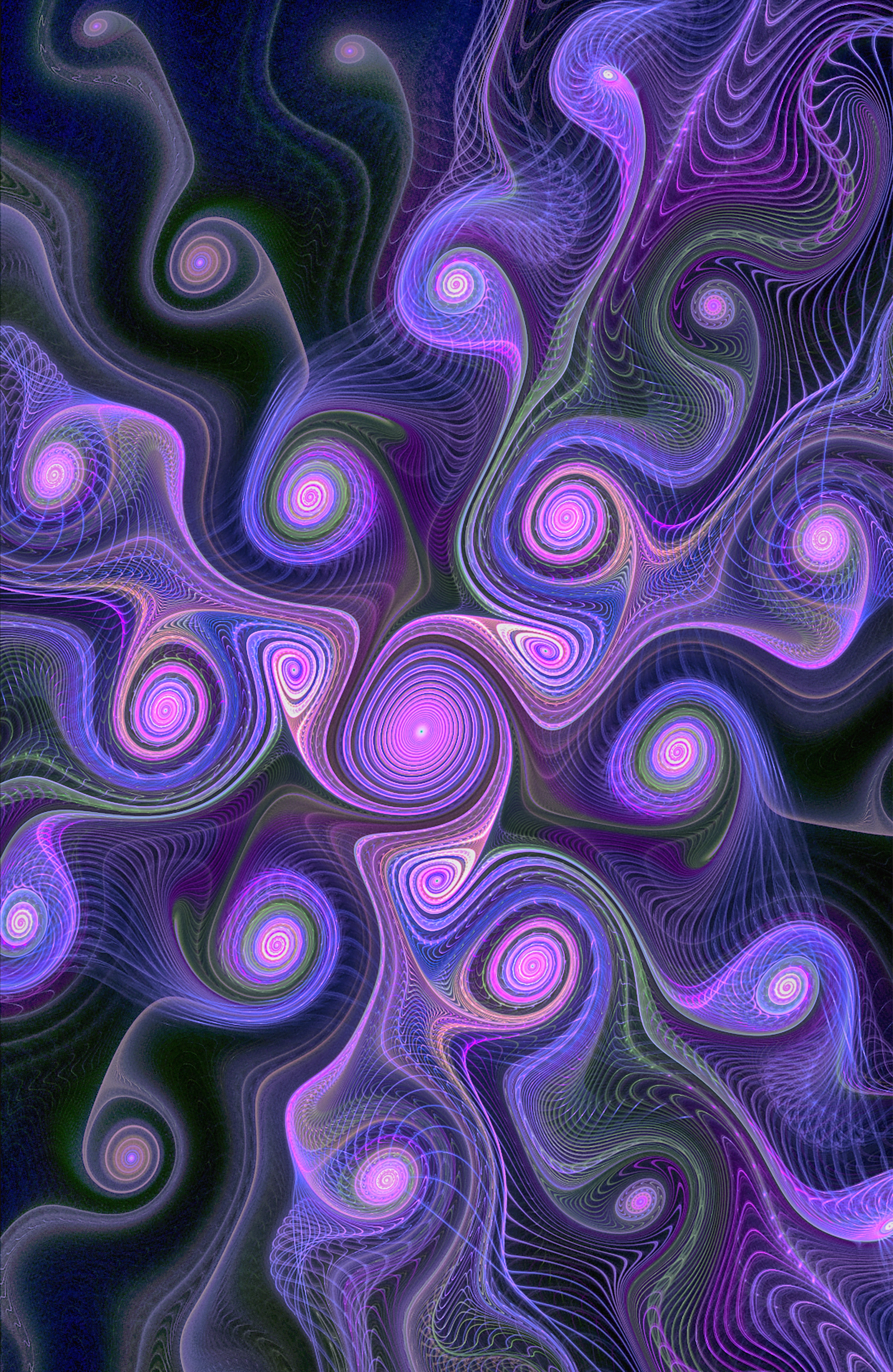 swirling, involute, rotation, abstract, circles, fractal, curls