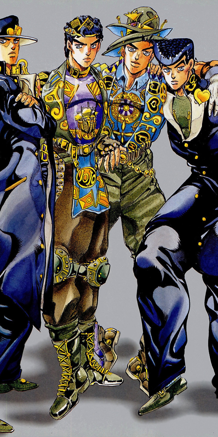 Download mobile wallpaper Anime, Jojo's Bizarre Adventure, Jotaro Kujo, Josuke Higashikata for free.