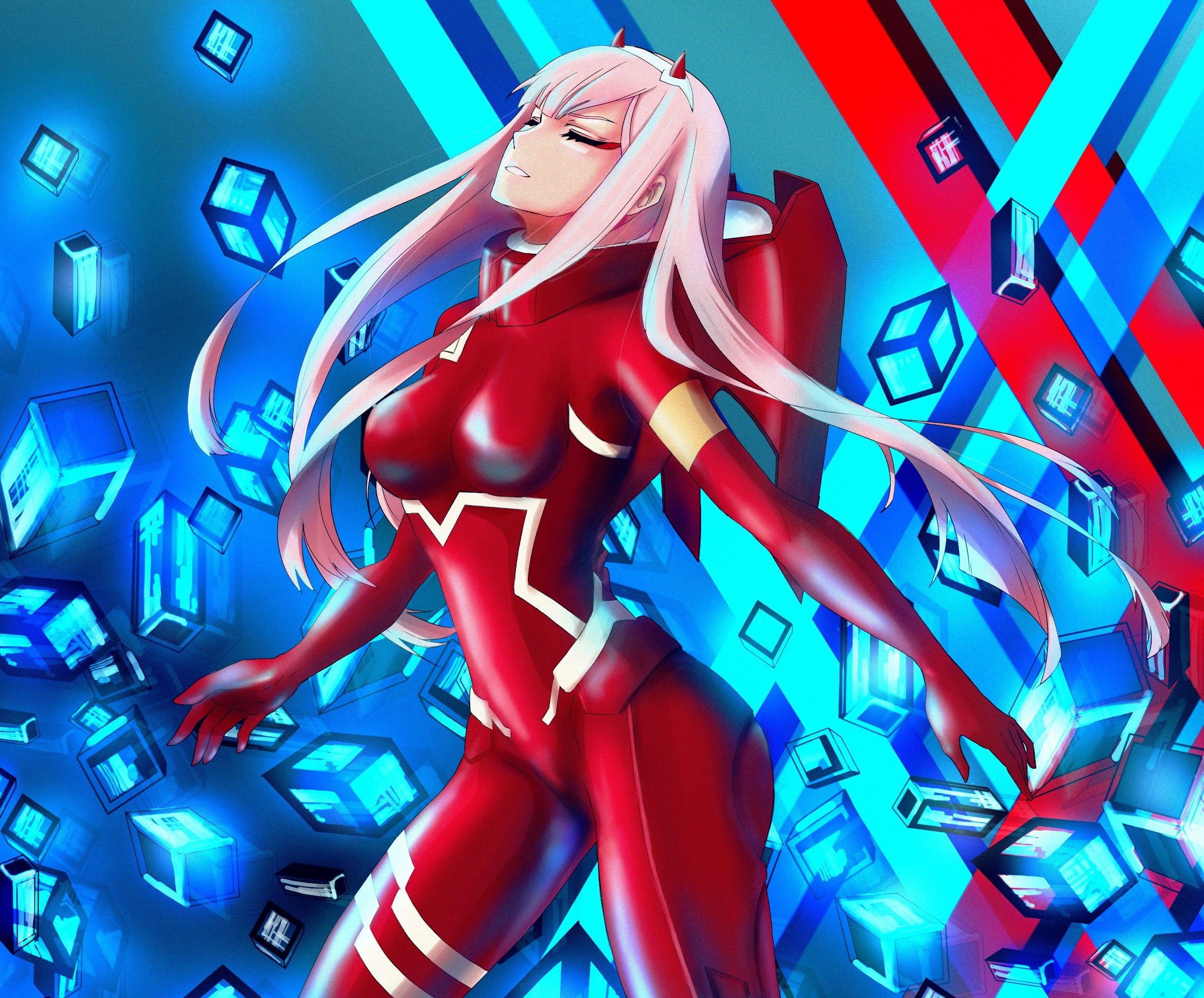 Скачать картинку Аниме, Милый Во Франксе, Zero Two (Дорогая В Franxx) в телефон бесплатно.