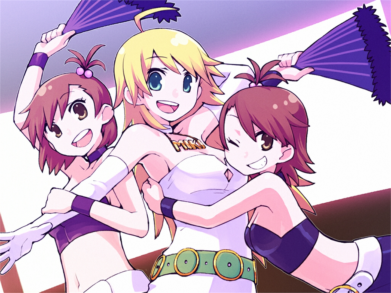 Free download wallpaper Anime, The Idolm@ster, Ami Futami, Mami Futami, Miki Hoshii on your PC desktop