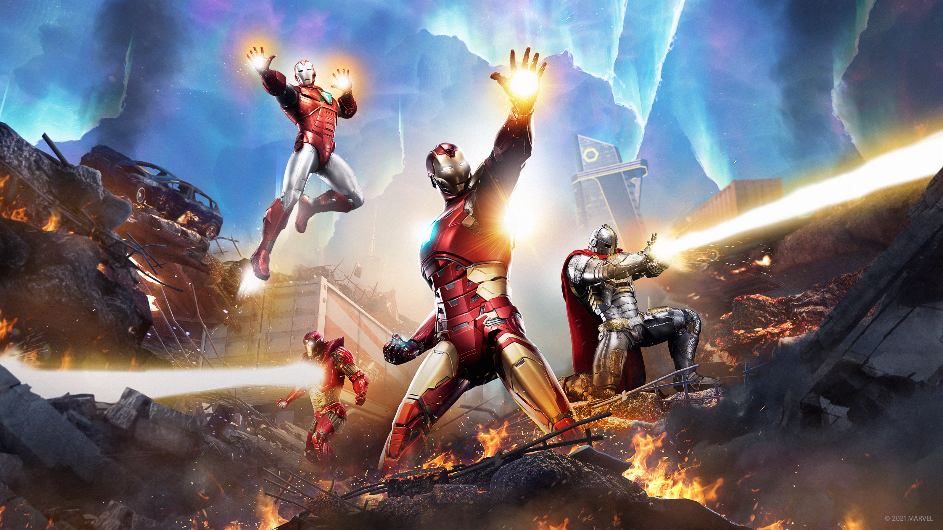Laden Sie das Computerspiele, Ironman, Die Rächer, Marvel's Avengers-Bild kostenlos auf Ihren PC-Desktop herunter