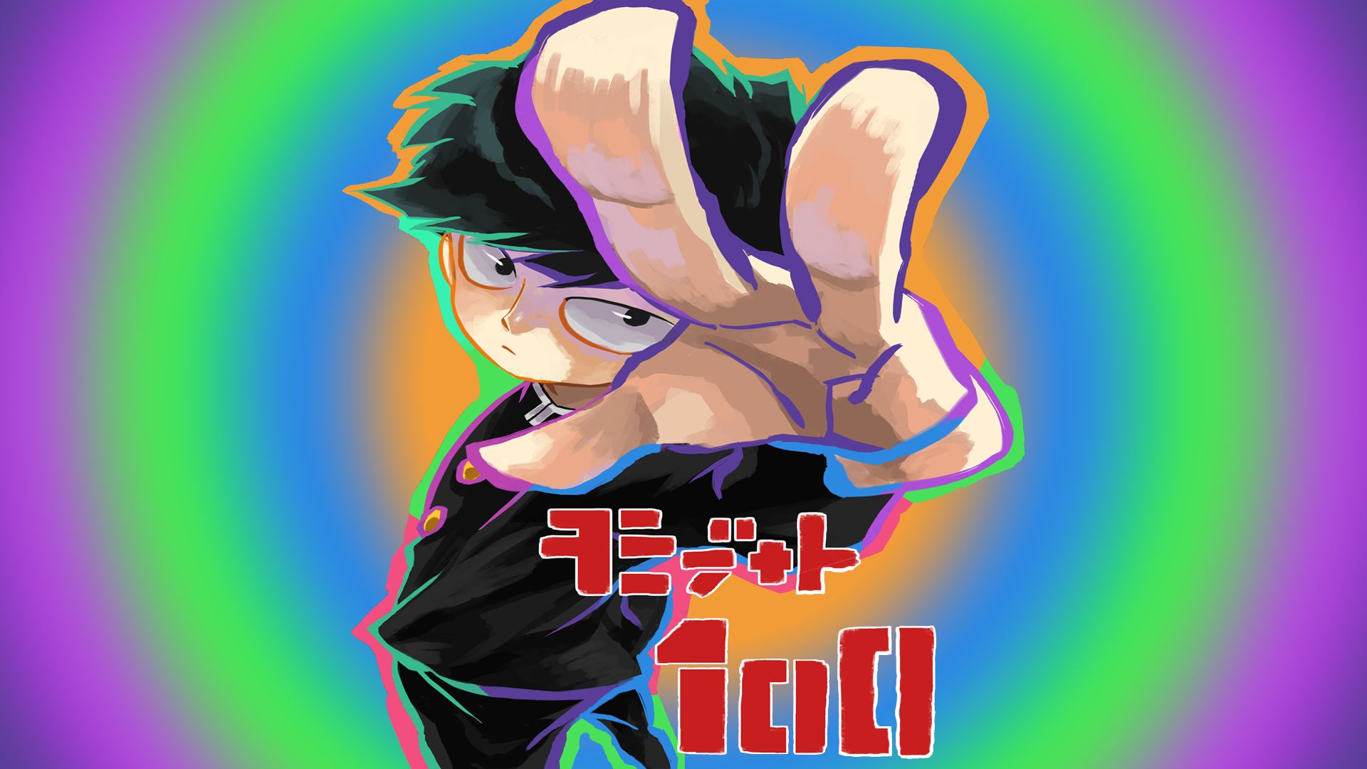 Free download wallpaper Anime, Psychedelic, Shigeo Kageyama, Mob Psycho 100 on your PC desktop