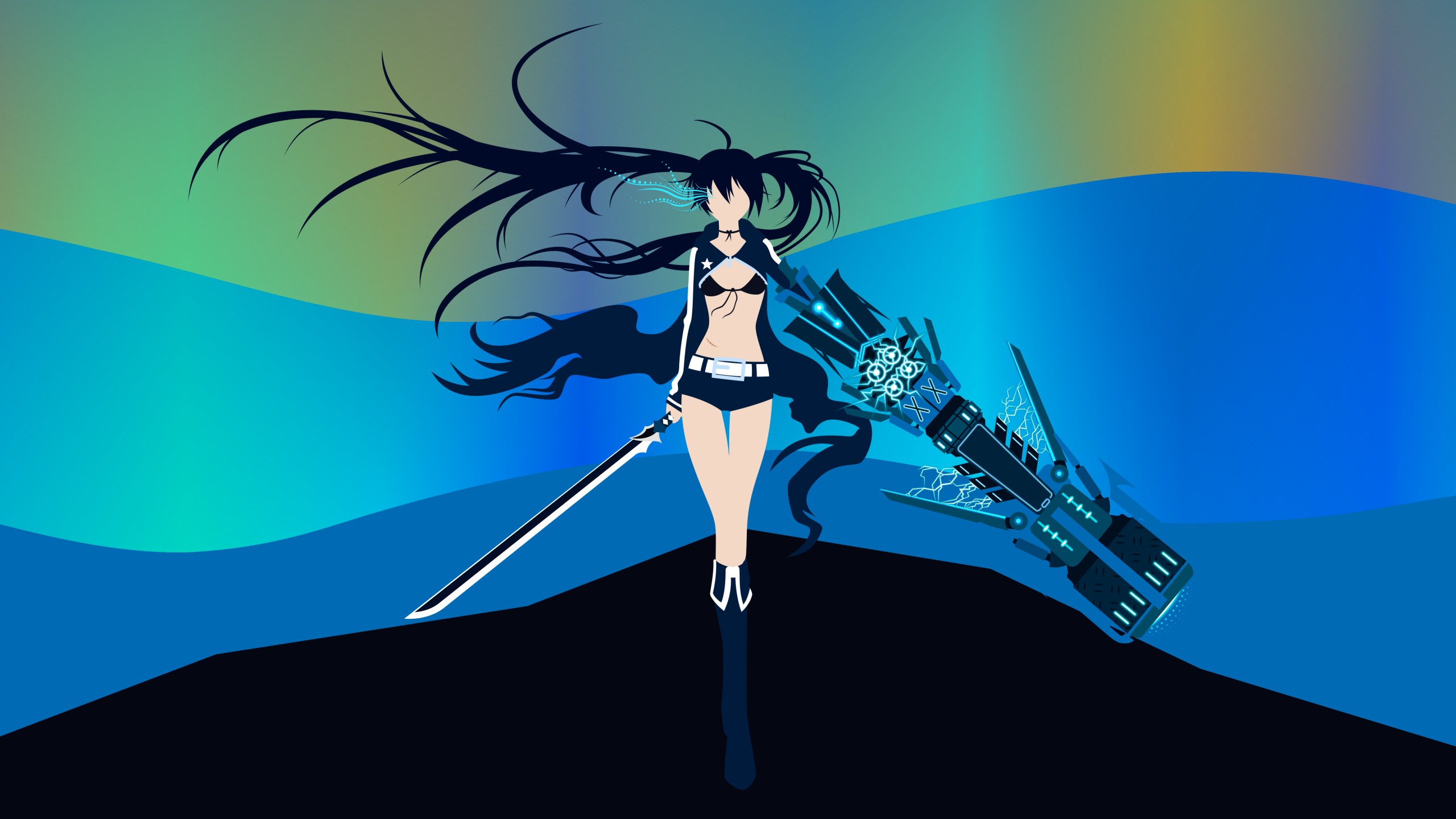 Download mobile wallpaper Anime, Black Rock Shooter for free.