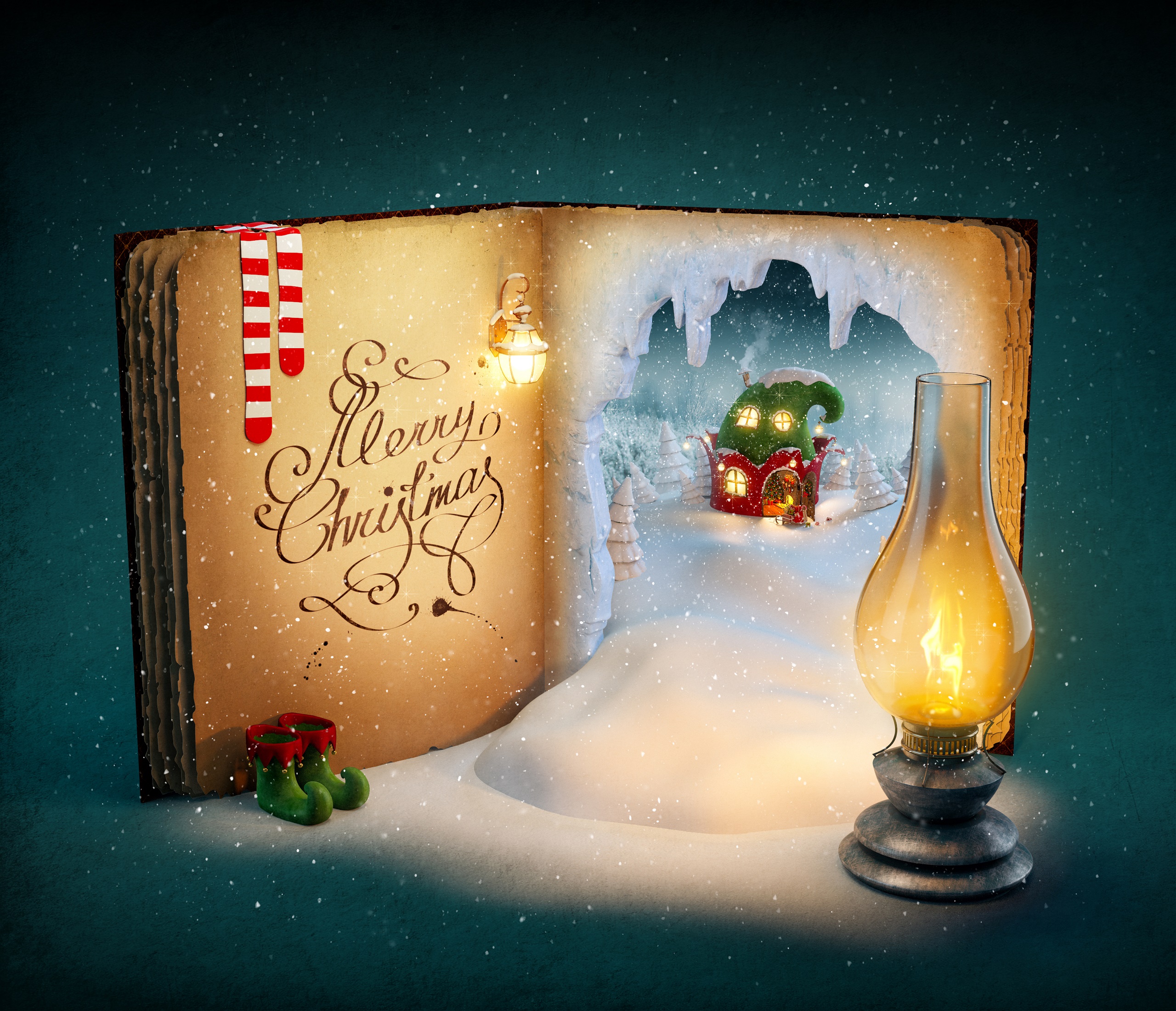 730134 baixar papel de parede natal, feriados, livro, lanterna - protetores de tela e imagens gratuitamente