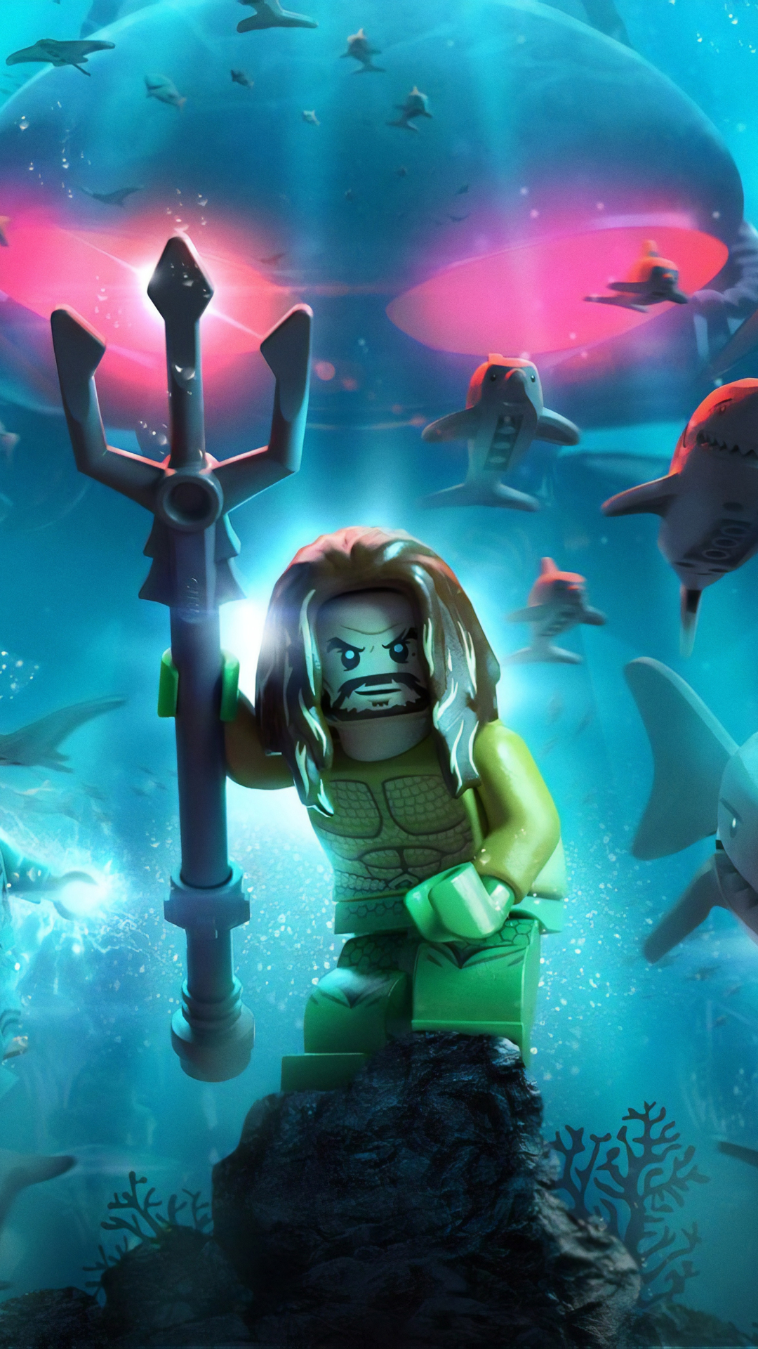 Handy-Wallpaper Lego, Unterwasser, Computerspiele, Aquaman, Lego Dc Super Villains kostenlos herunterladen.