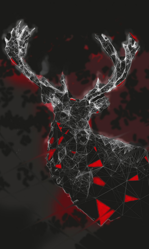 Download mobile wallpaper Animal, Deer, Artistic for free.