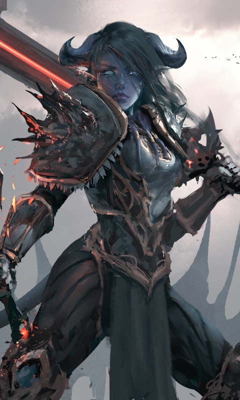 Download mobile wallpaper Warcraft, Horns, Armor, Video Game, World Of Warcraft, Draenei (World Of Warcraft) for free.