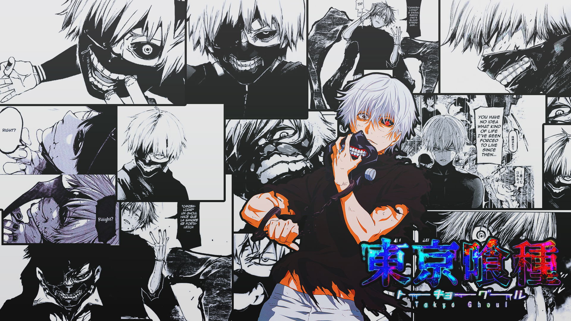 Handy-Wallpaper Animes, Ken Kanek, Tokyo Ghoul kostenlos herunterladen.