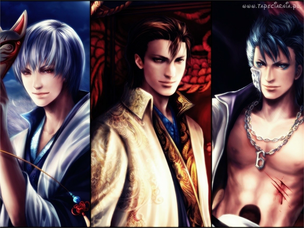 Baixar papel de parede para celular de Anime, Alvejante, Sousuke Aizen, Gin Ichimaru, Grimmjow Jaegerjaquez gratuito.