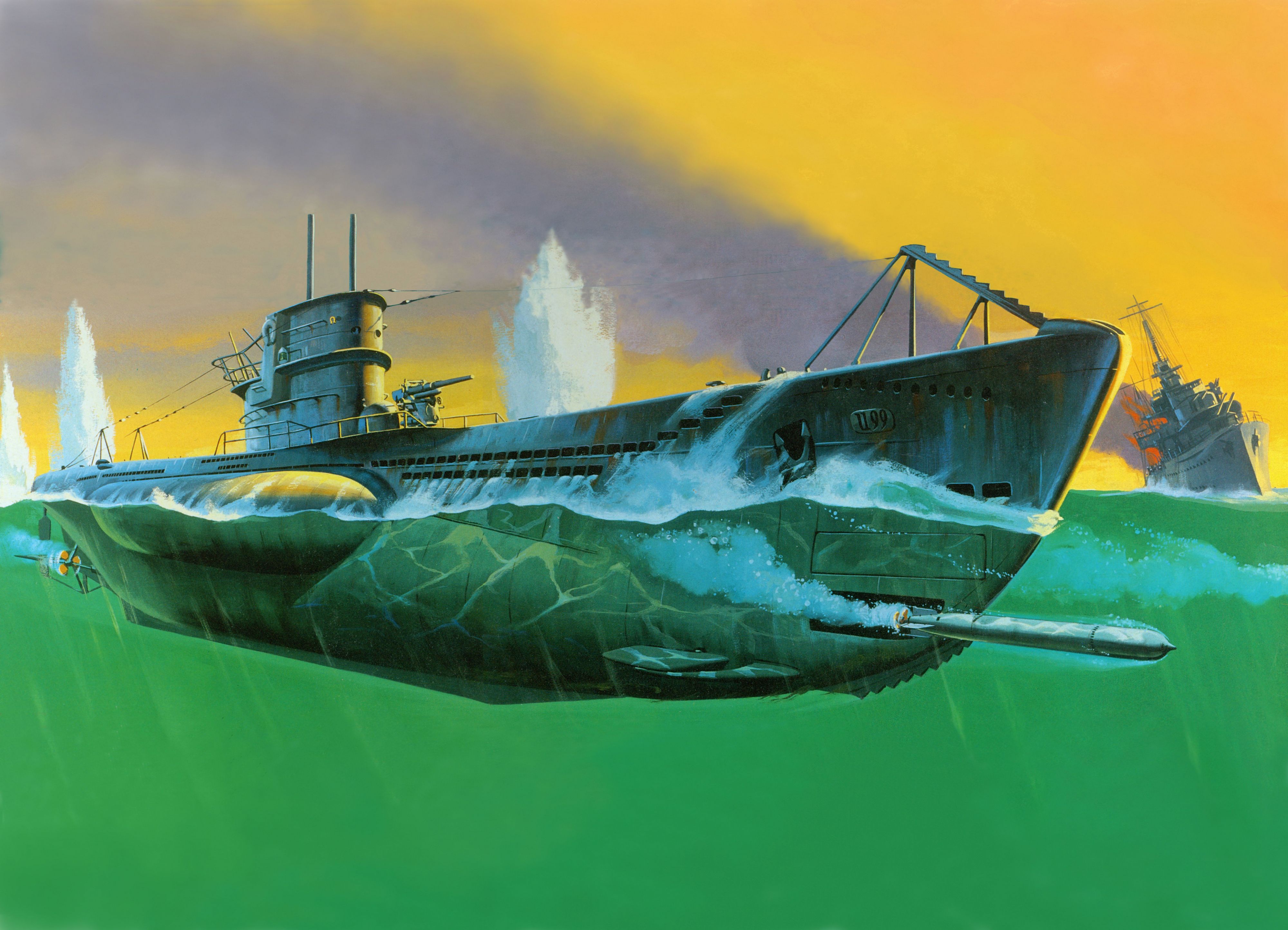 300617壁紙のダウンロード軍隊, ドイツのvii型潜水艦, 潜水艦, 軍艦-スクリーンセーバーと写真を無料で