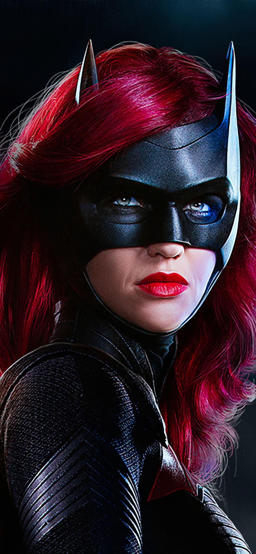 Download mobile wallpaper Mask, Tv Show, Red Hair, Dc Comics, Lipstick, Batwoman, Ruby Rose for free.