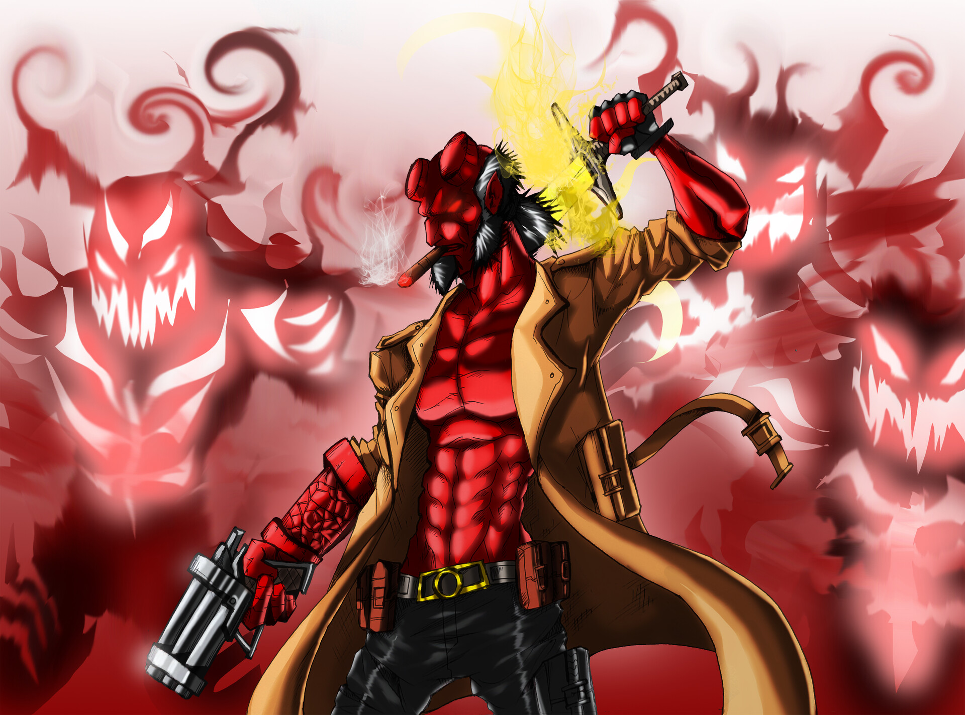 Laden Sie das Comics, Hellboy Call Of Darkness, Dark Horse Comics-Bild kostenlos auf Ihren PC-Desktop herunter