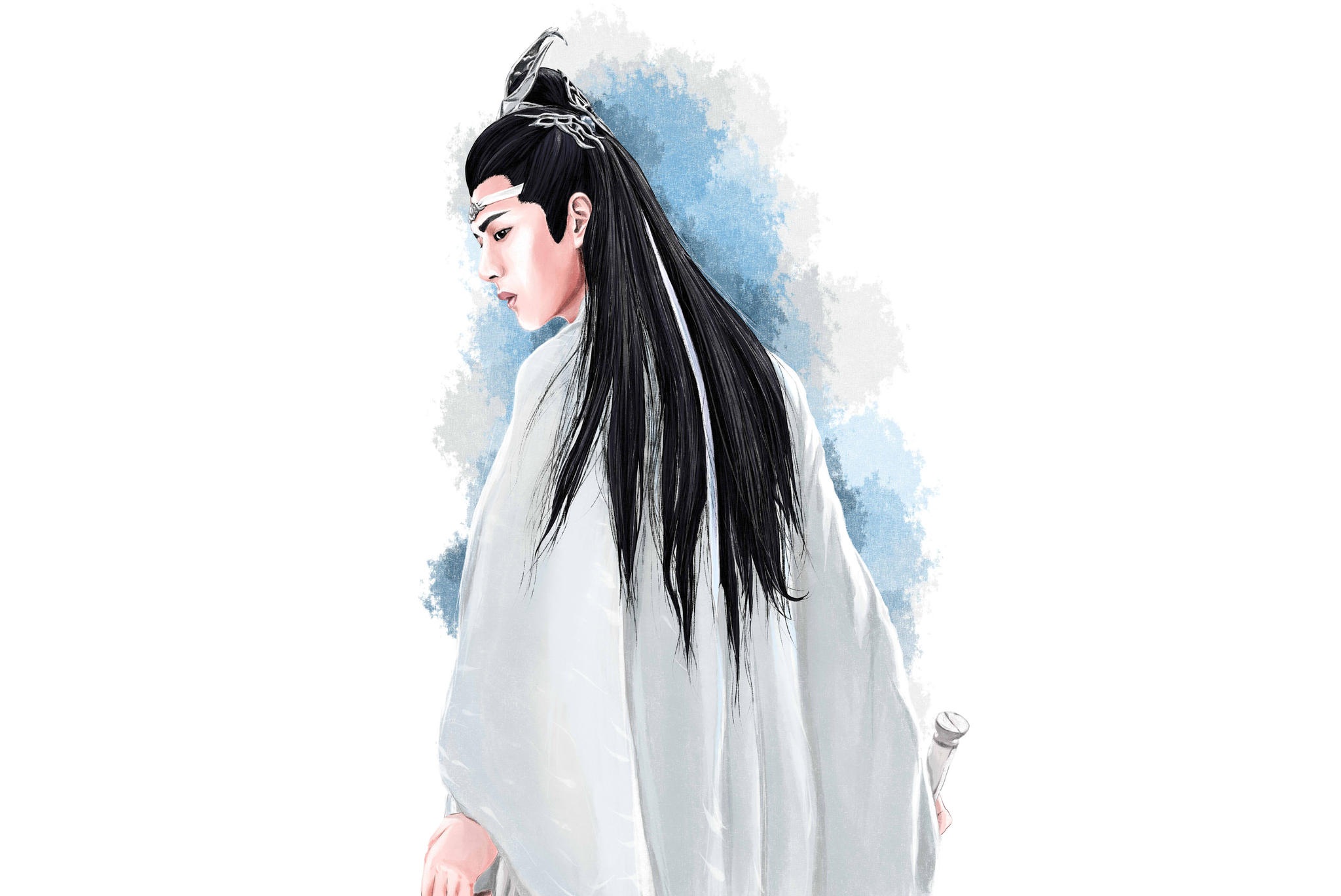 Download mobile wallpaper Tv Show, Lan Zhan, Lan Wangji, The Untamed, Wang Yibo for free.