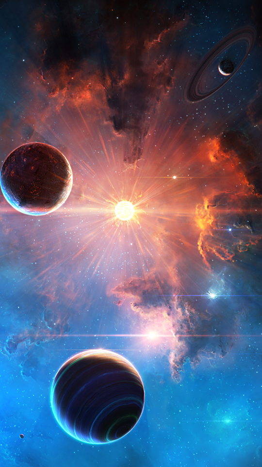 Download mobile wallpaper Stars, Nebula, Space, Planet, Sci Fi for free.