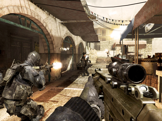 Descarga gratuita de fondo de pantalla para móvil de Guerra, Obligaciones, Videojuego, Call Of Duty 4: Modern Warfare.