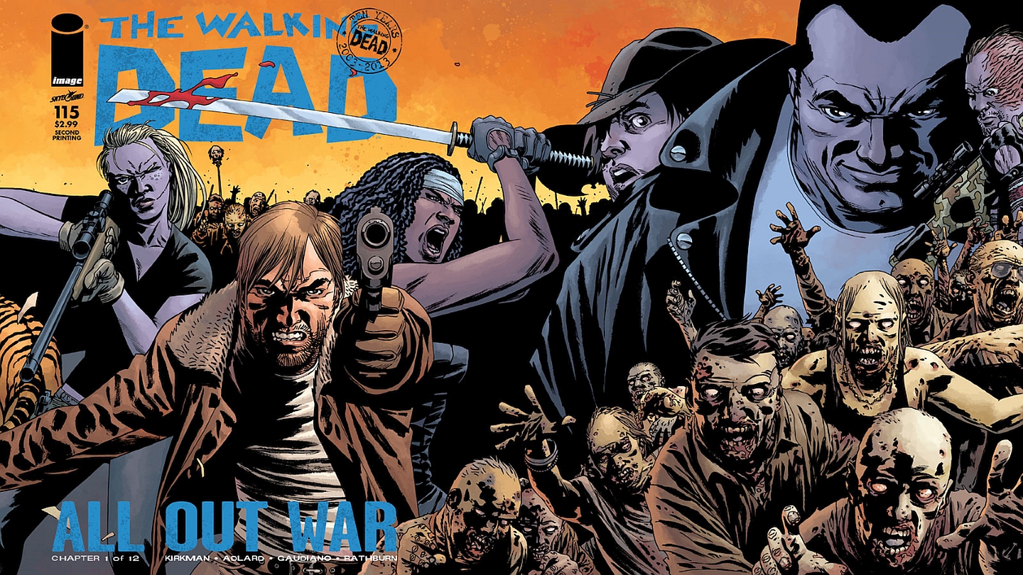 Handy-Wallpaper Comics, The Walking Dead, Carl Grimm, Michonne (The Walking Dead) kostenlos herunterladen.