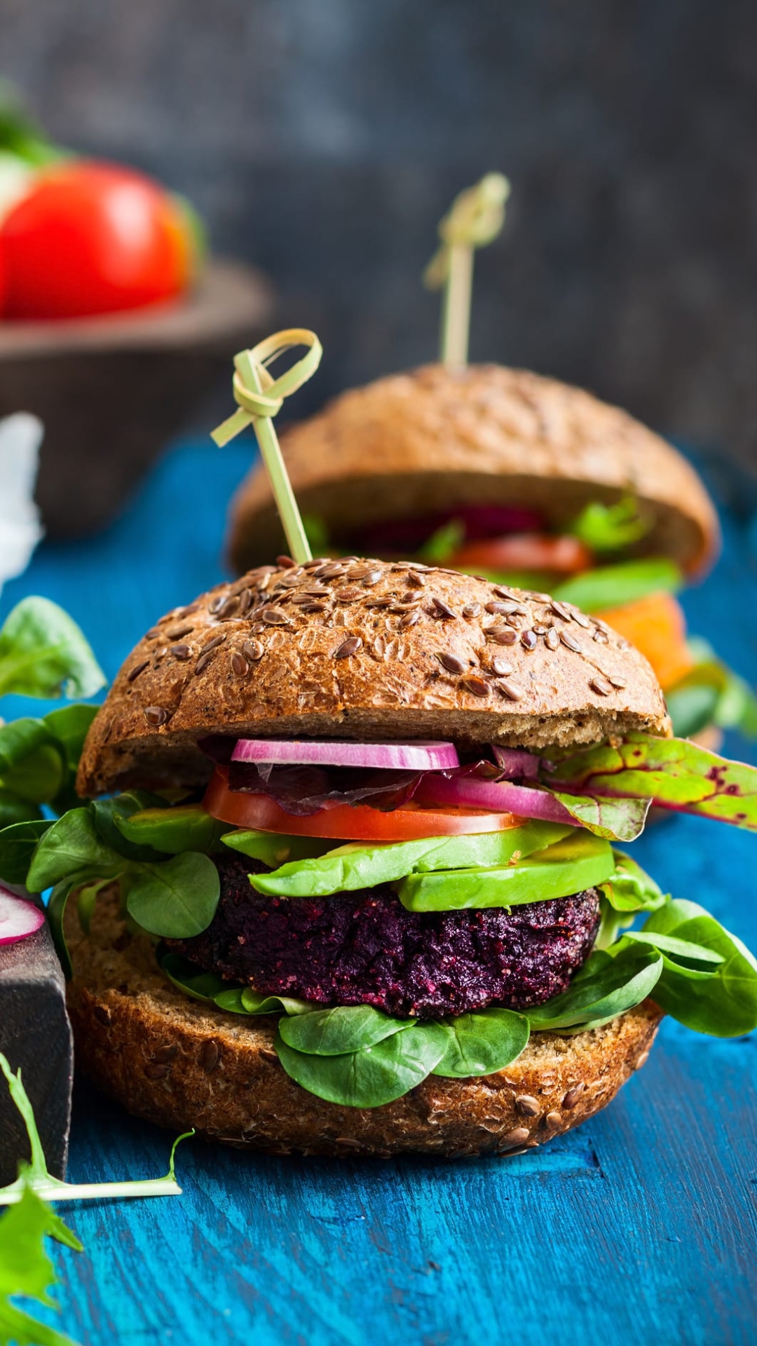 Descarga gratuita de fondo de pantalla para móvil de Naturaleza Muerta, Hamburguesa, Alimento, Bodegón.