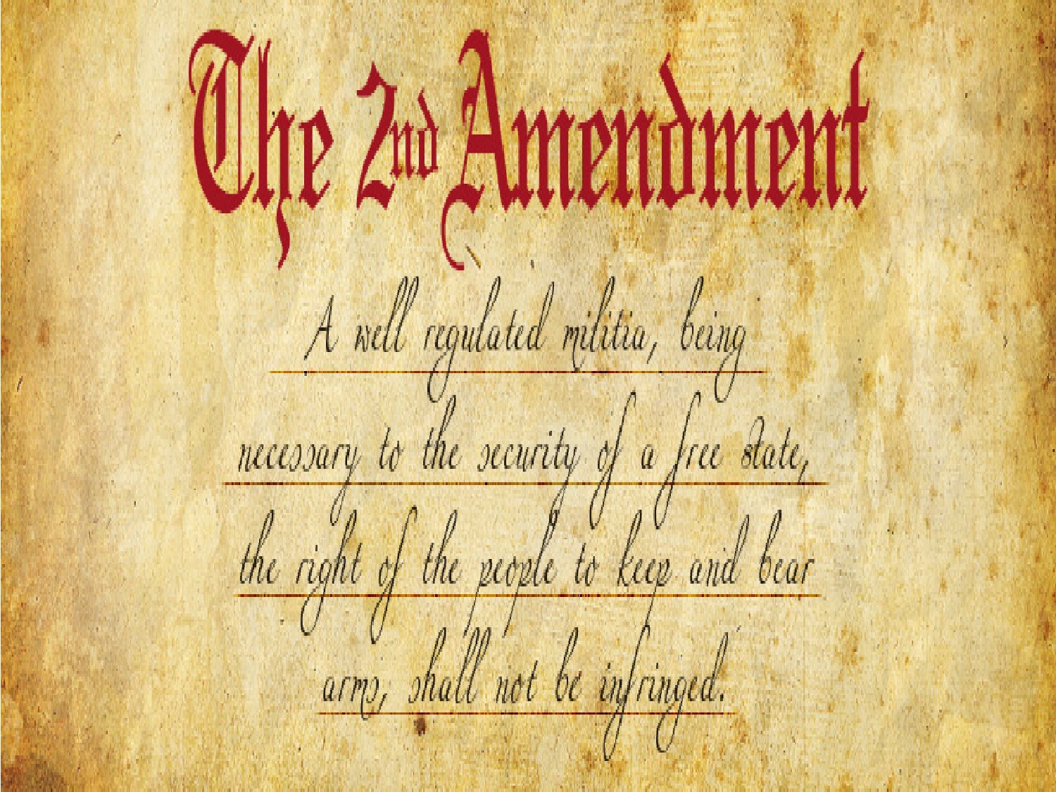 2nd amendment, misc