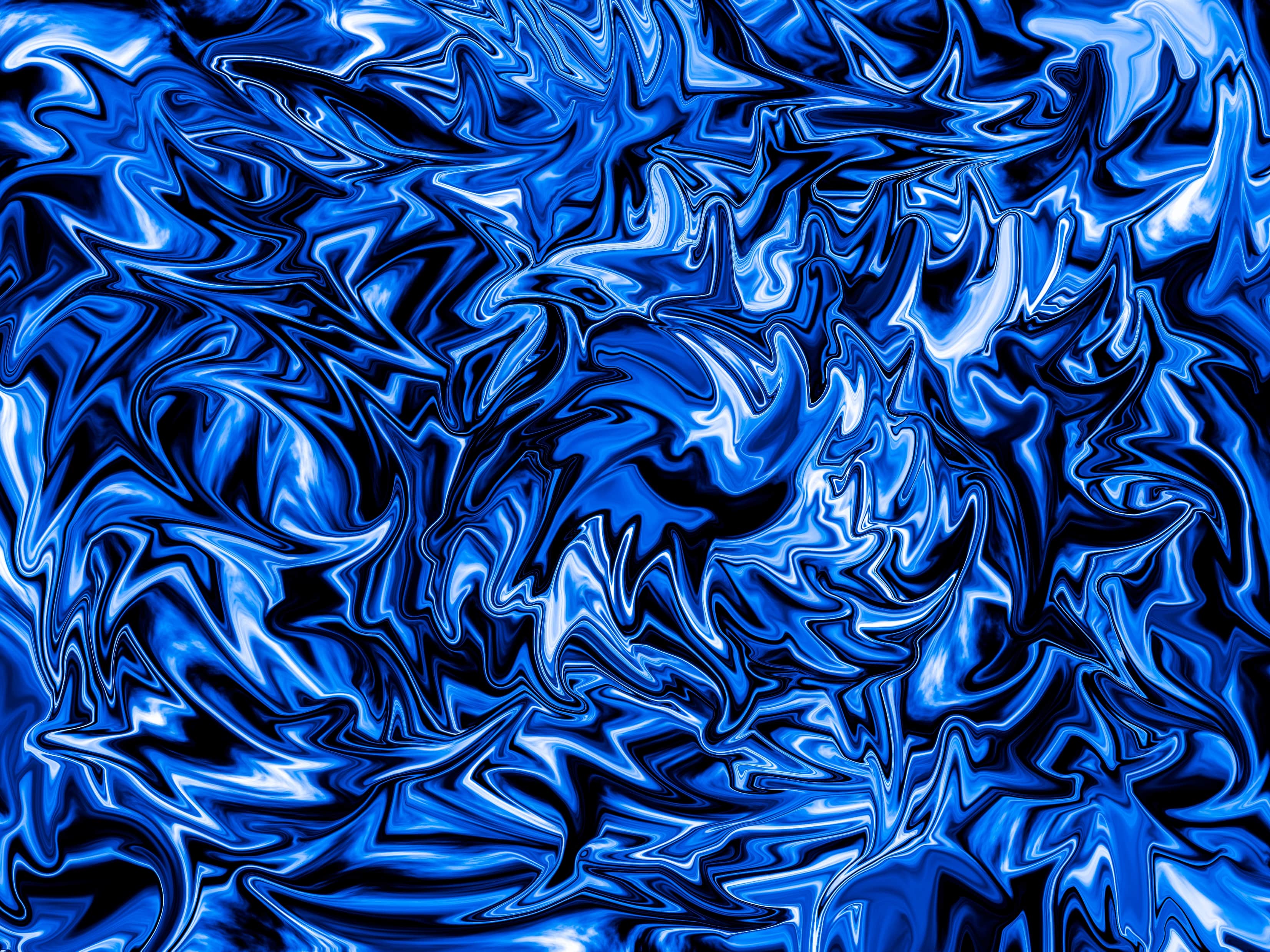 Mobile wallpaper liquid, abstract, blue, ripples, ripple, wavy