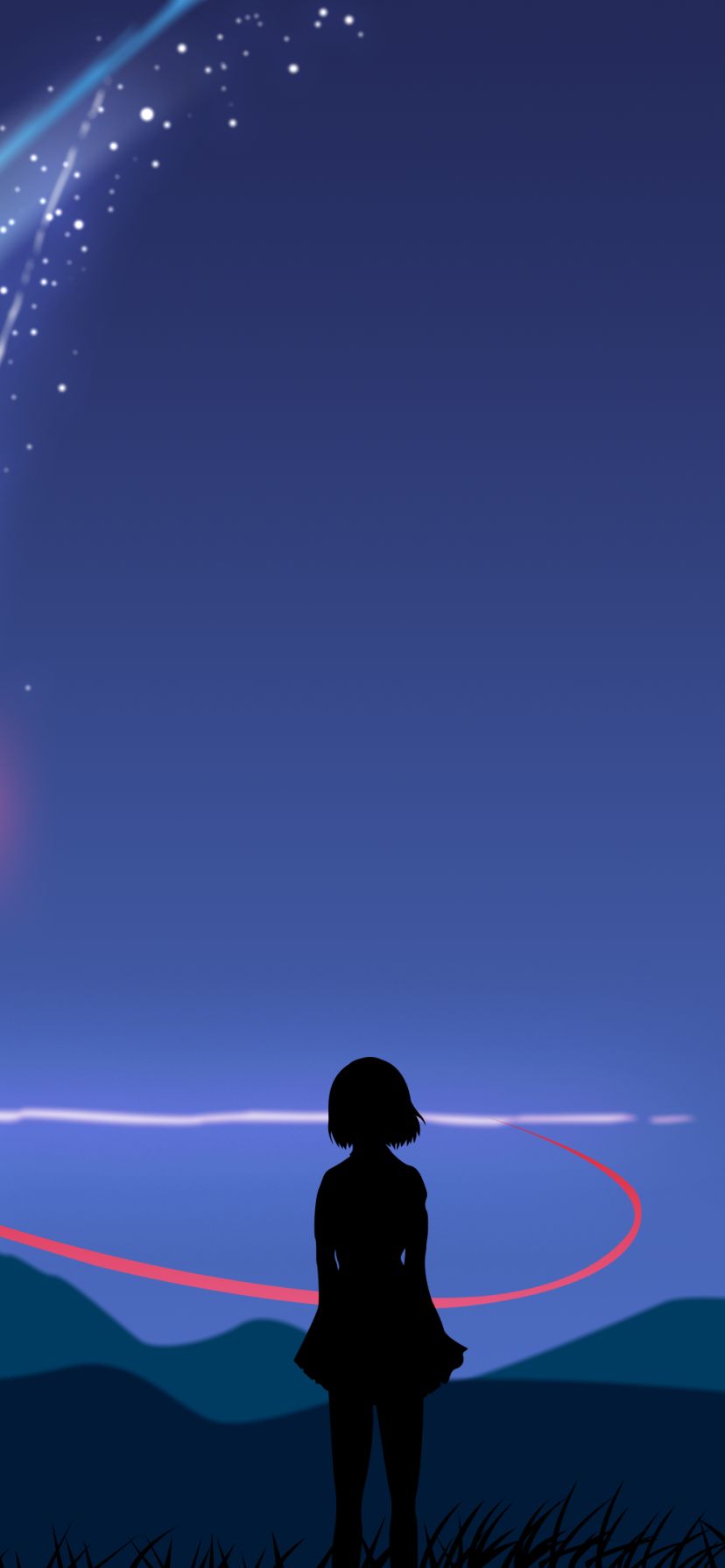 Handy-Wallpaper Animes, Your Name Gestern Heute Und Für Immer, Kimi No Na Wa, Mitsuha Miyamizu kostenlos herunterladen.