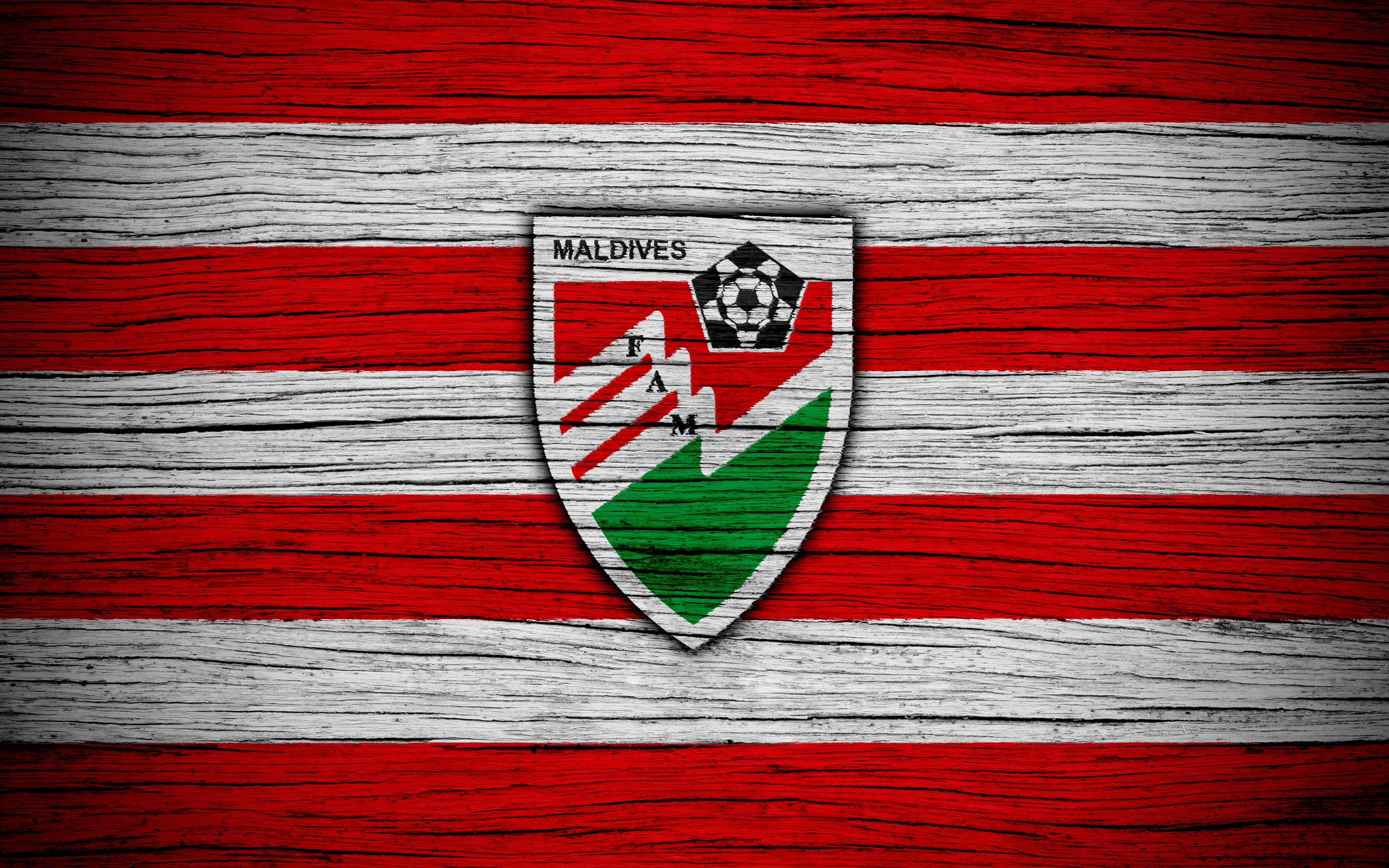 Laden Sie Fußballnationalmannschaft Der Malediven HD-Desktop-Hintergründe herunter
