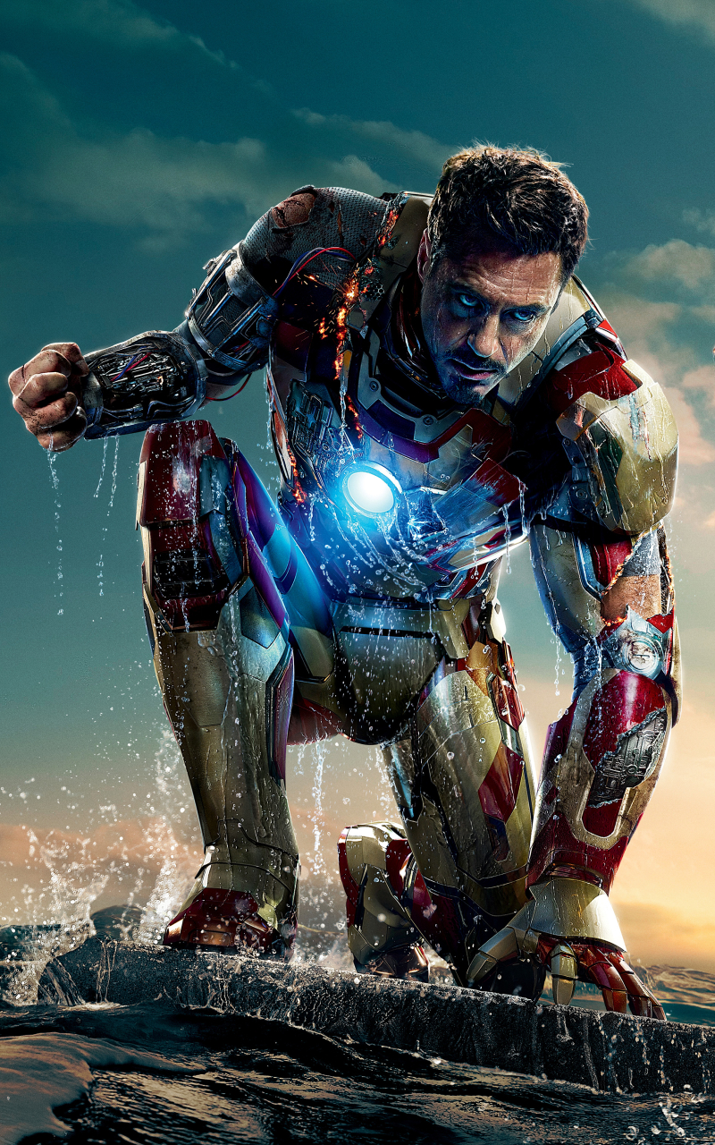 Handy-Wallpaper Iron Man, Robert Downey Jr, Filme, Ironman, Tony Stark, Iron Man 3 kostenlos herunterladen.