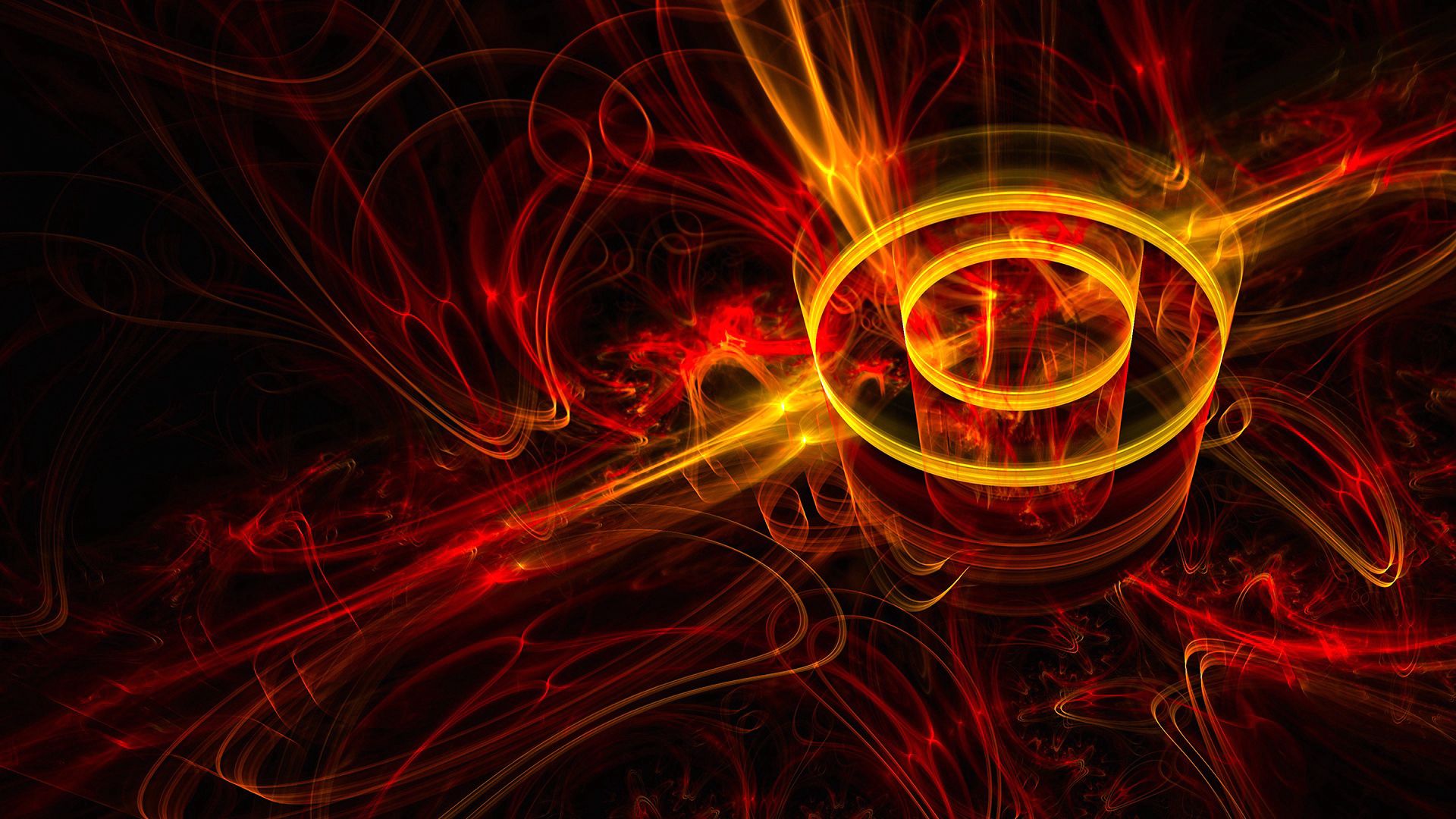 Free download wallpaper Shine, Rays, Light, Beams, Abstract, Fractal on your PC desktop