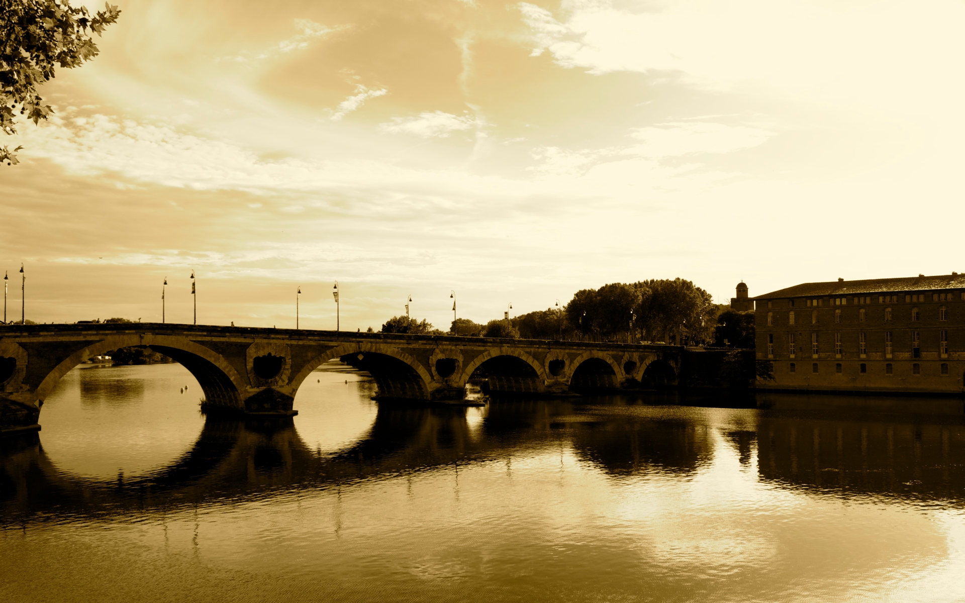 Handy-Wallpaper Pont Neuf Toulouse, Brücken, Menschengemacht kostenlos herunterladen.