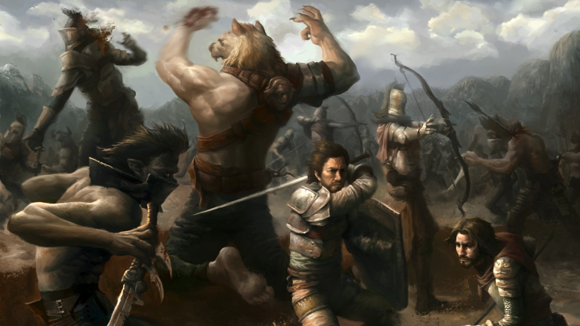 Laden Sie das Fantasie, Schlacht-Bild kostenlos auf Ihren PC-Desktop herunter