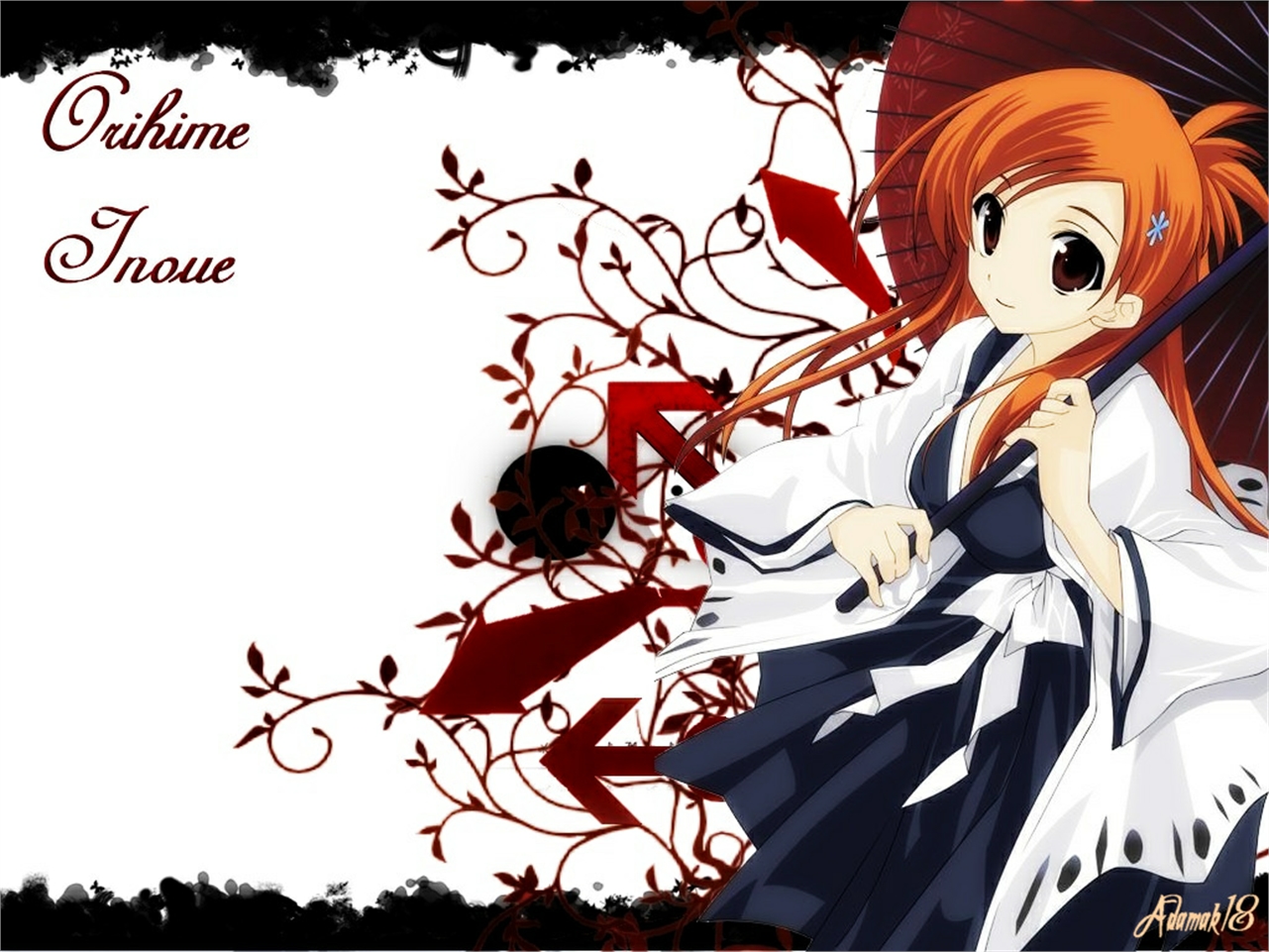 Handy-Wallpaper Bleach, Animes, Orihime Inoue kostenlos herunterladen.