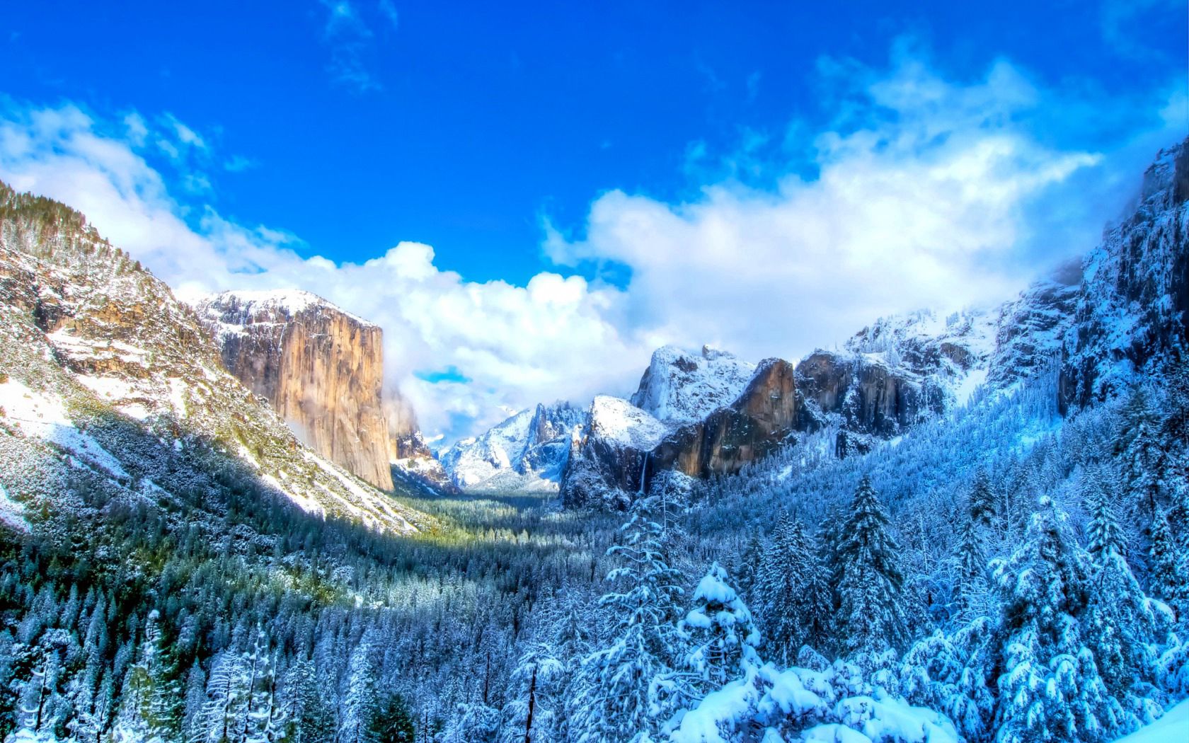 76647 Hintergrundbild herunterladen winter, natur, mountains, schnee, usa, der park, park, yosemite - Bildschirmschoner und Bilder kostenlos
