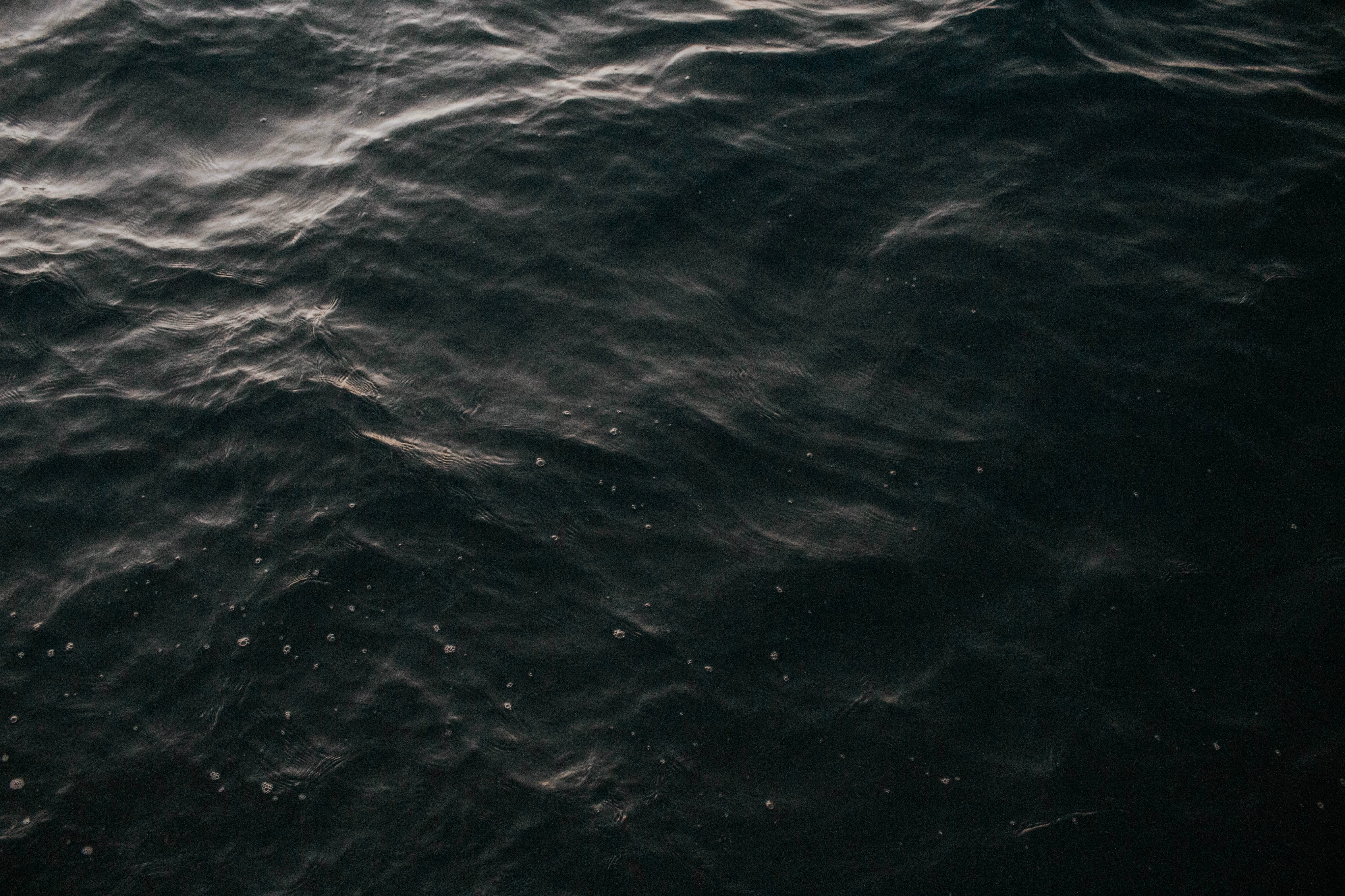 dark, nature, water, waves, surface for Windows