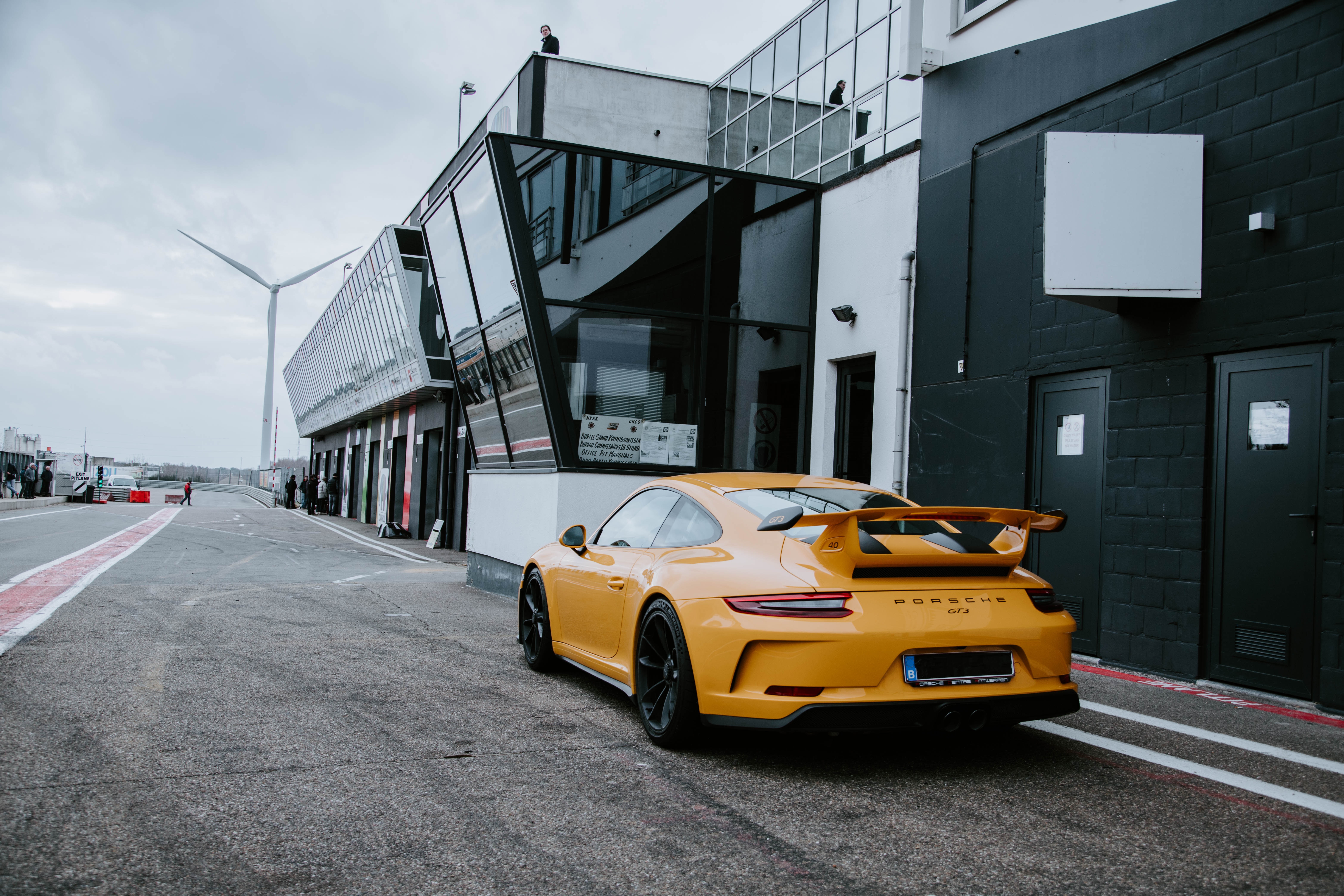 Download mobile wallpaper Porsche, Car, Porsche 911, Porsche 911 Gt3, Vehicles, Yellow Car for free.