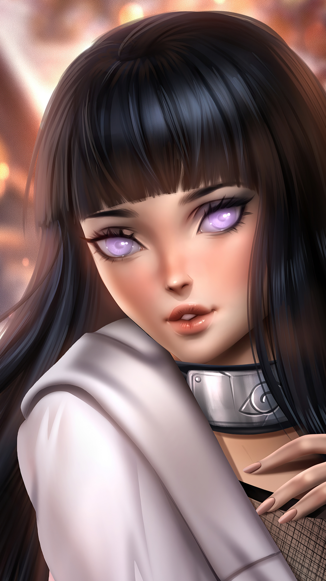 Descarga gratuita de fondo de pantalla para móvil de Naruto, Animado, Pelo Negro, Hinata Hyuga, Ojos Morados.