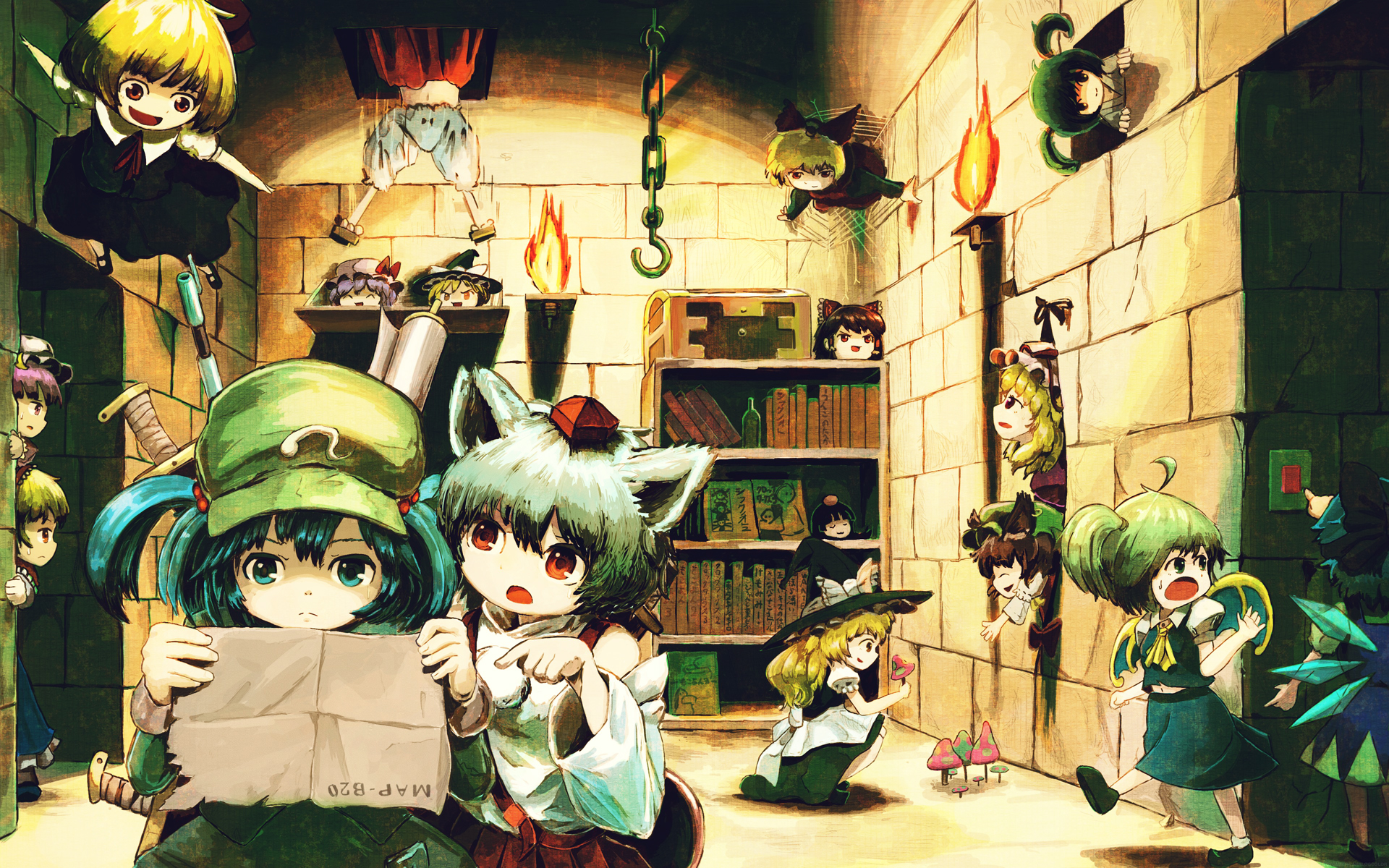 Download mobile wallpaper Anime, Touhou, Marisa Kirisame, Cirno (Touhou) for free.