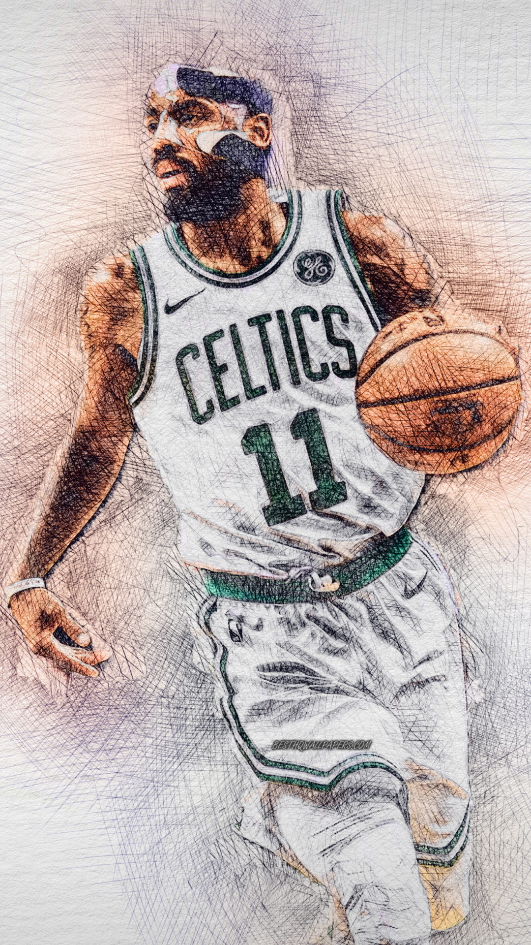 Download mobile wallpaper Sports, Basketball, Nba, Boston Celtics, Kyrie Irving for free.