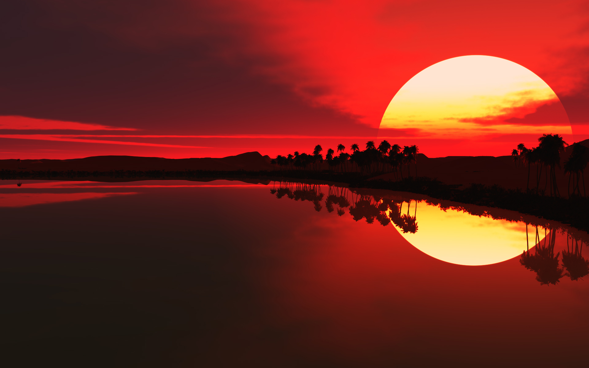Download mobile wallpaper Sunset, Lake, Earth for free.
