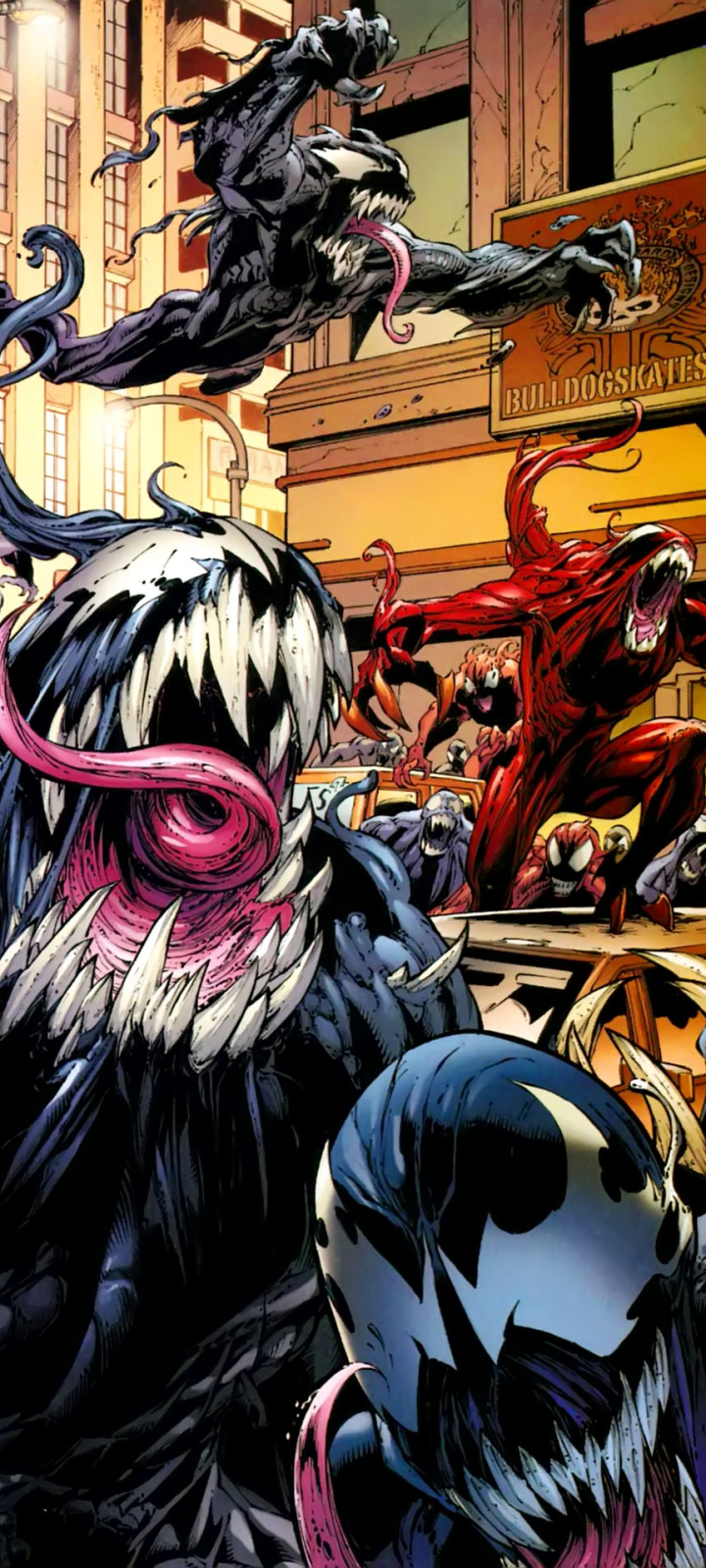 Handy-Wallpaper Comics, Venom, Gemetzel (Marvel Comics) kostenlos herunterladen.