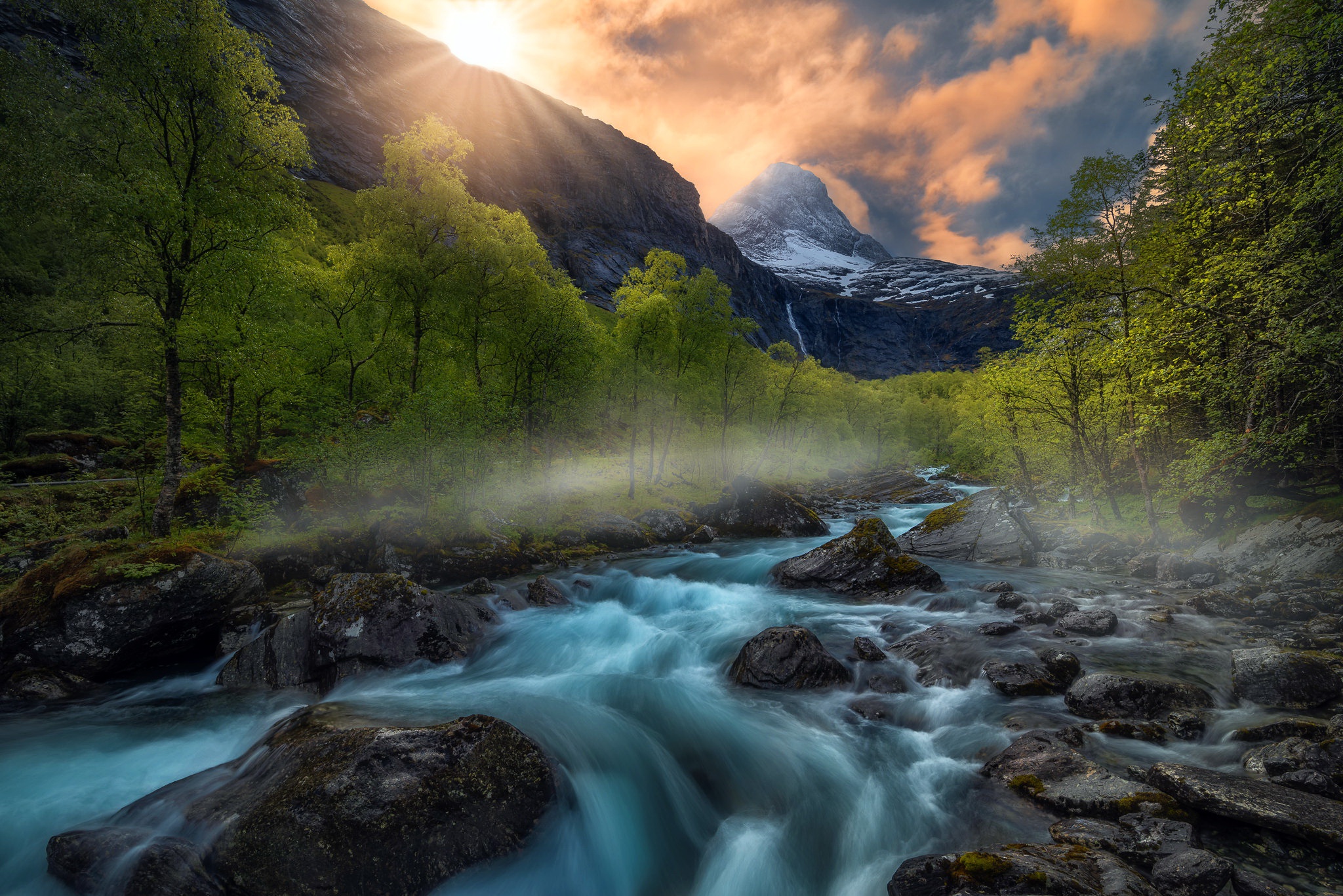 Laden Sie das Natur, Nebel, Fluss, Gebirge, Erde/natur-Bild kostenlos auf Ihren PC-Desktop herunter