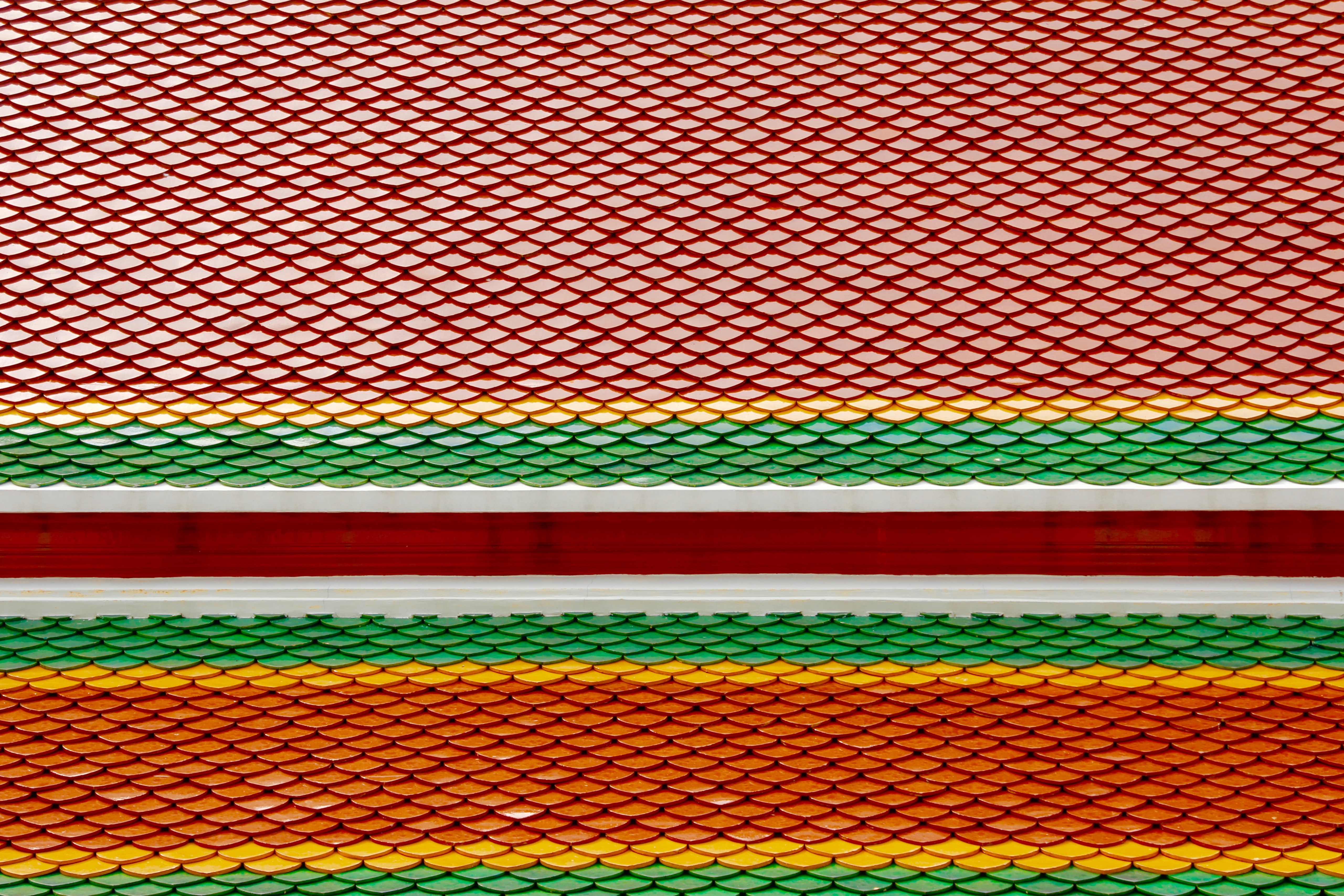 Download mobile wallpaper Pattern, Colors, Roof, Man Made for free.