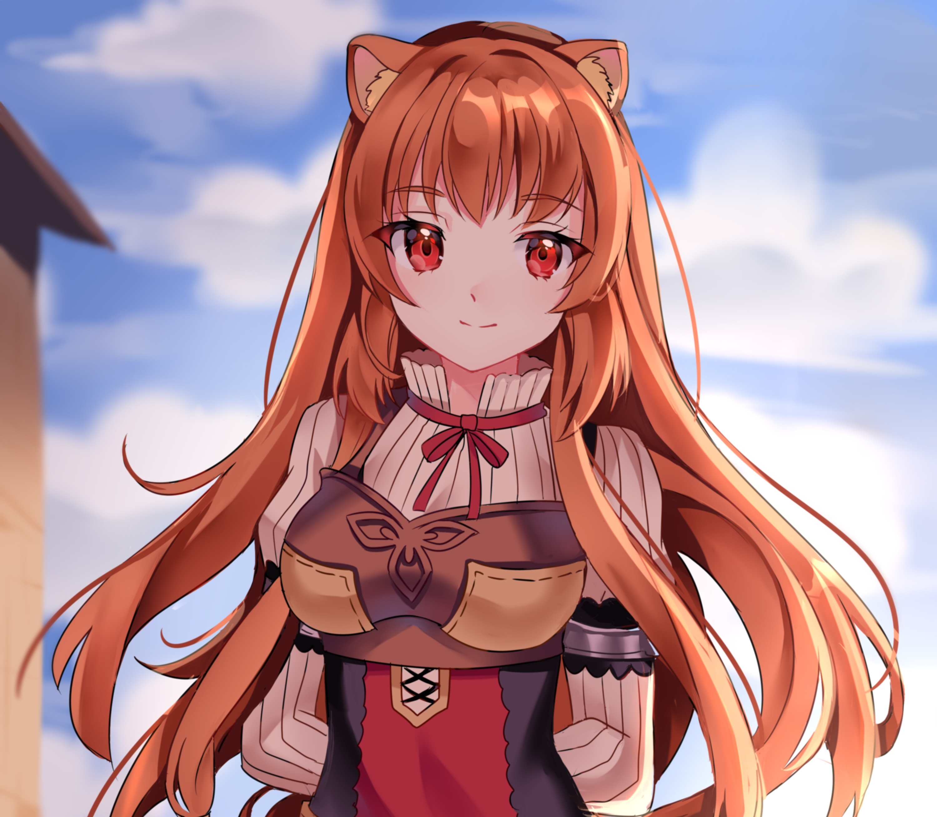 Free download wallpaper Anime, Red Eyes, Brown Hair, Raphtalia (The Rising Of The Shield Hero), The Rising Of The Shield Hero on your PC desktop
