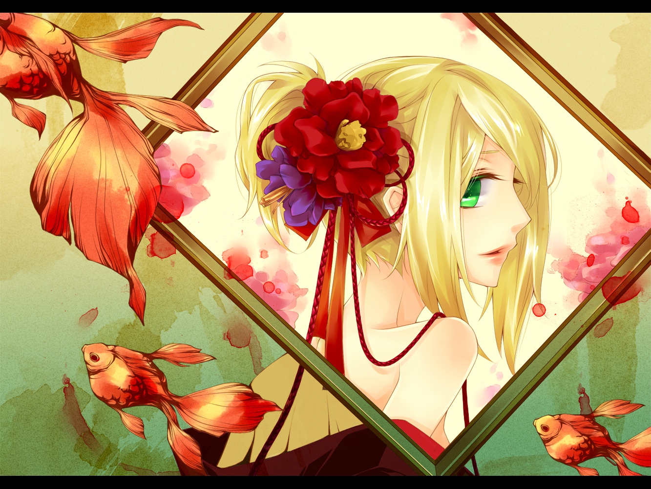 Download mobile wallpaper Rin Kagamine, Japanese, Vocaloid, Anime for free.