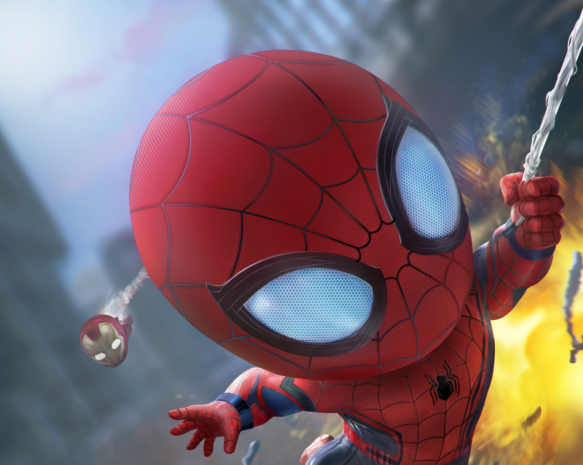 Free download wallpaper Spider Man, Iron Man, Comics on your PC desktop