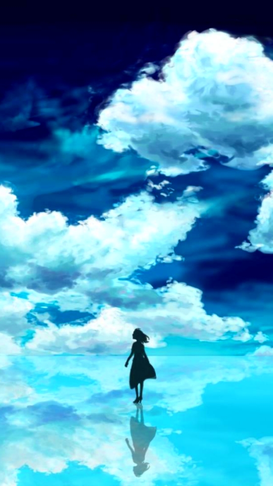 Download mobile wallpaper Anime, Sky for free.